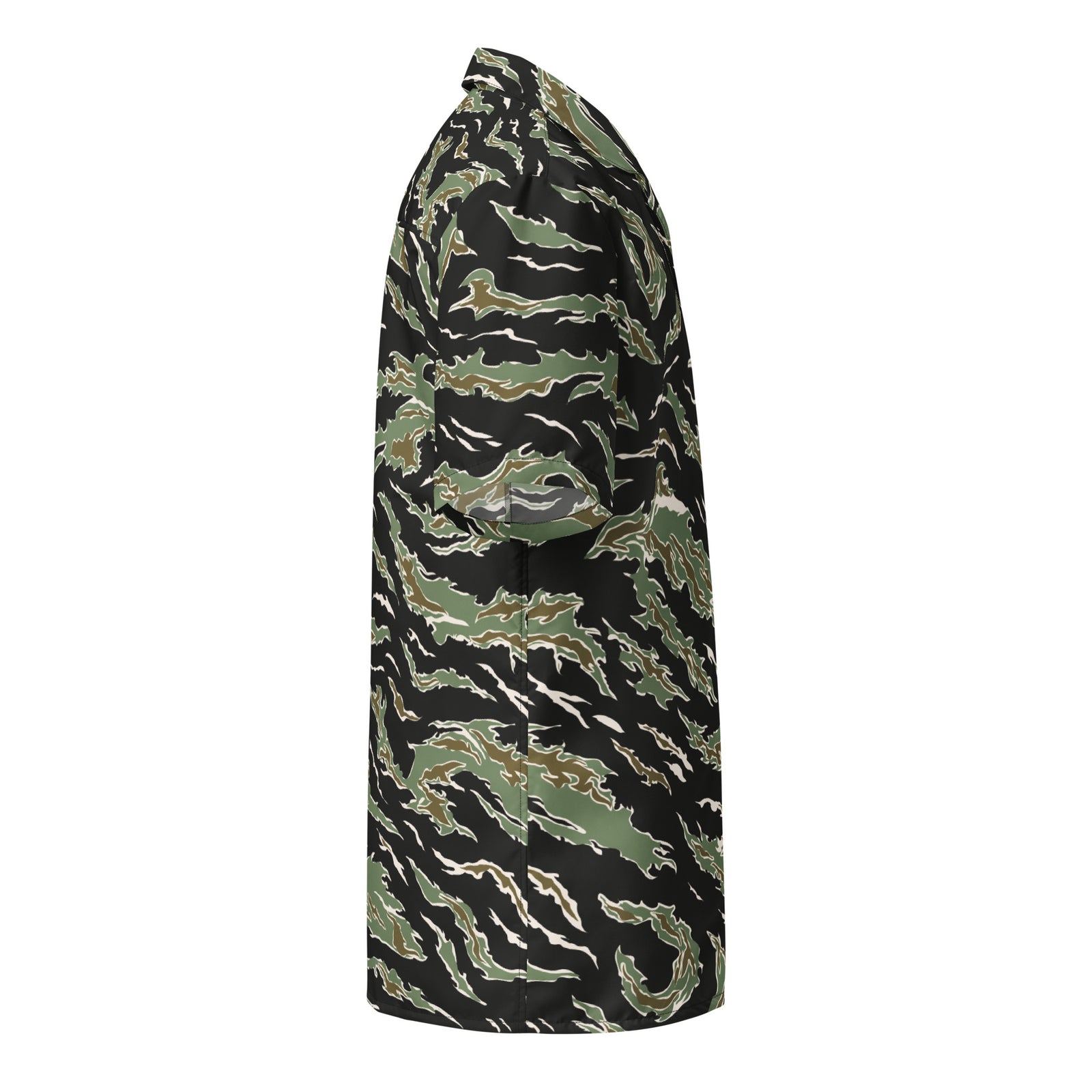 Tiger Stripe Hawaiian Button-Up Shirt