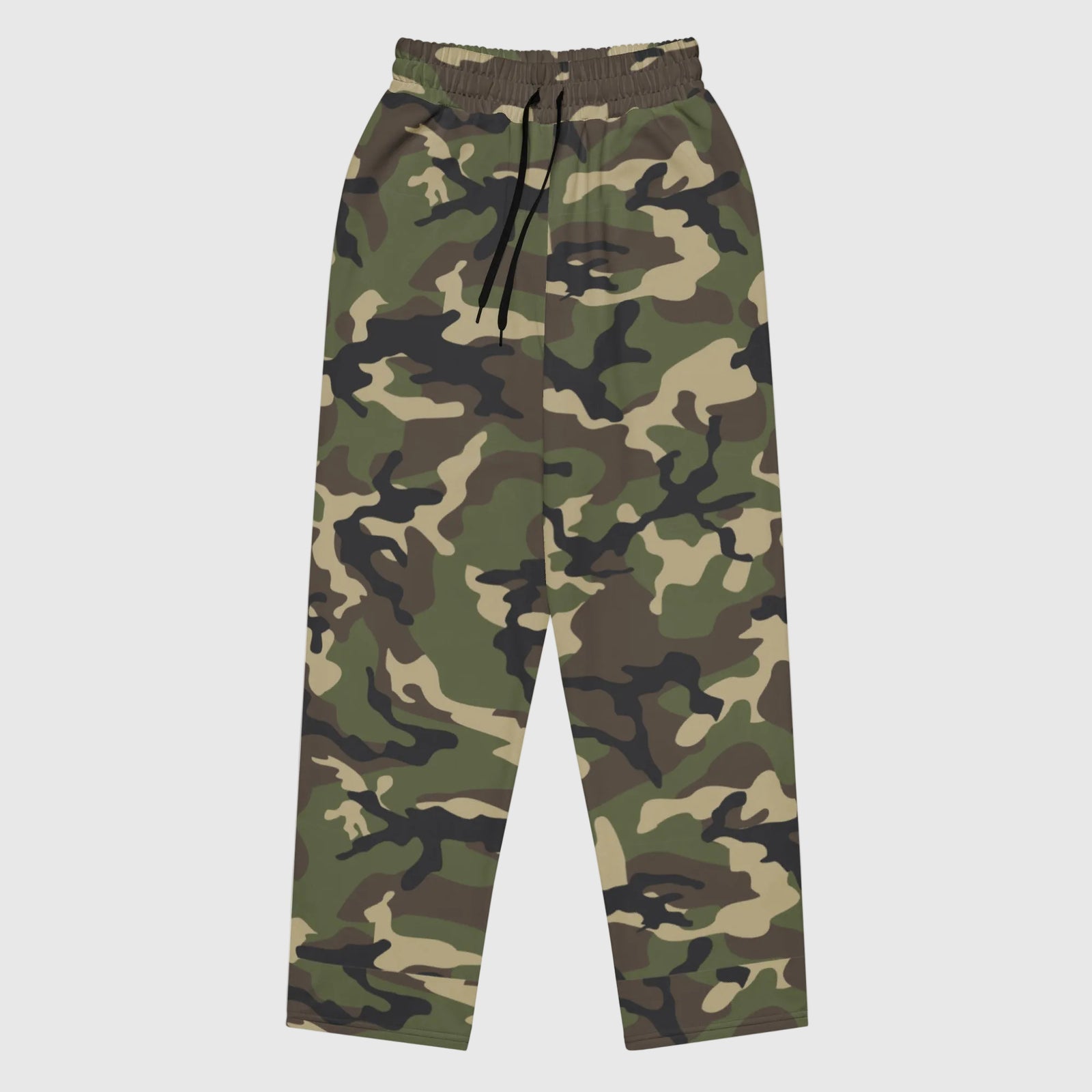 Woodland Duck Camo Wide-leg Track Pants