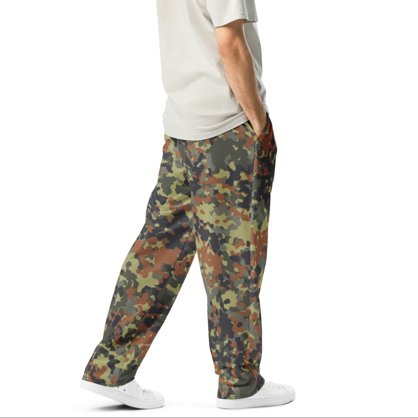 Flecktarn Recon Camo Wide-leg Track Pants