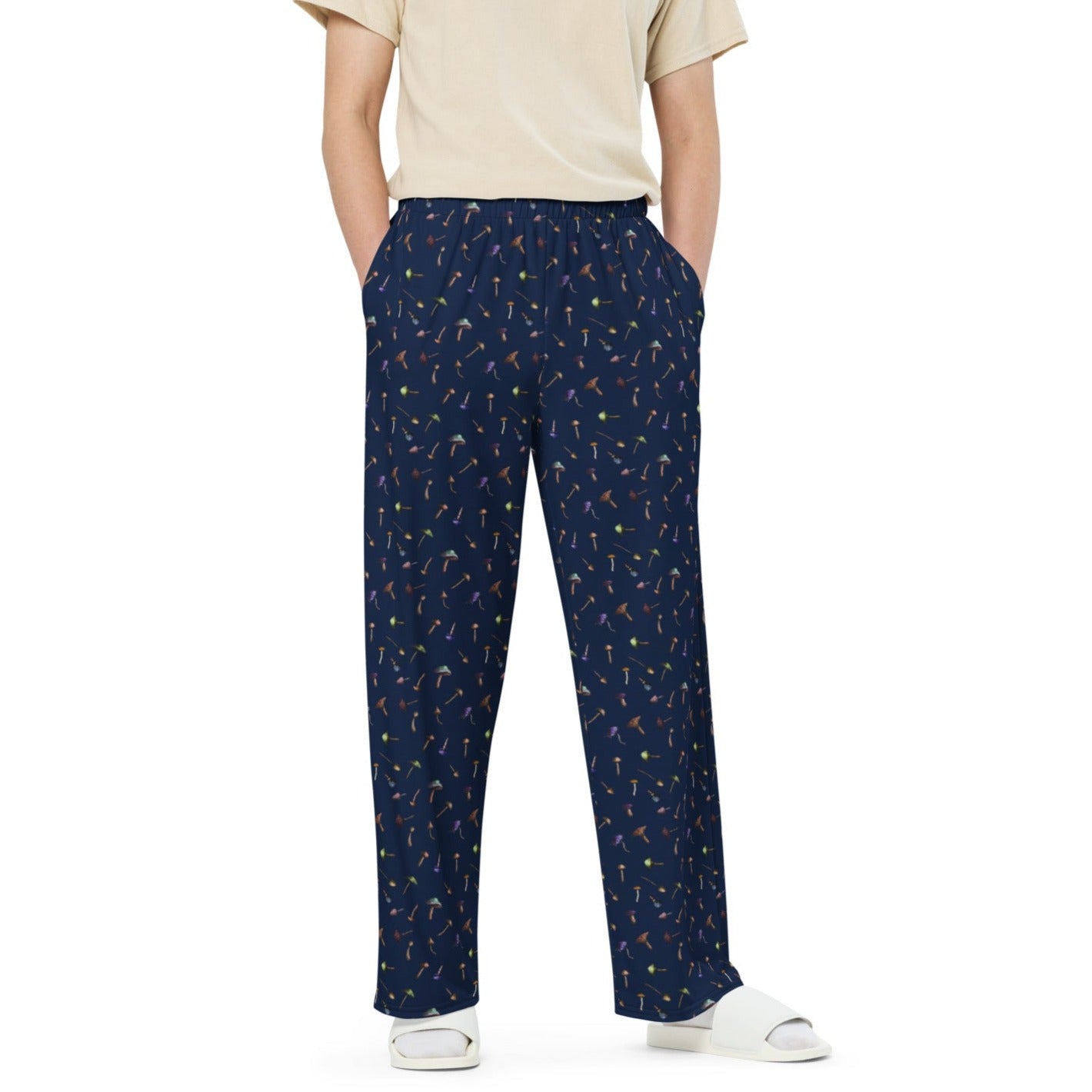 Mushroom Mirage Wide-leg Pants