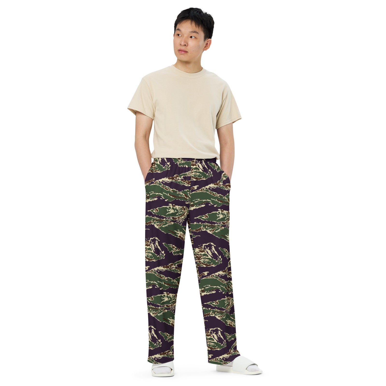 Taiwan Marine Corps Digital Tiger Stripe CamoWide-leg Pants