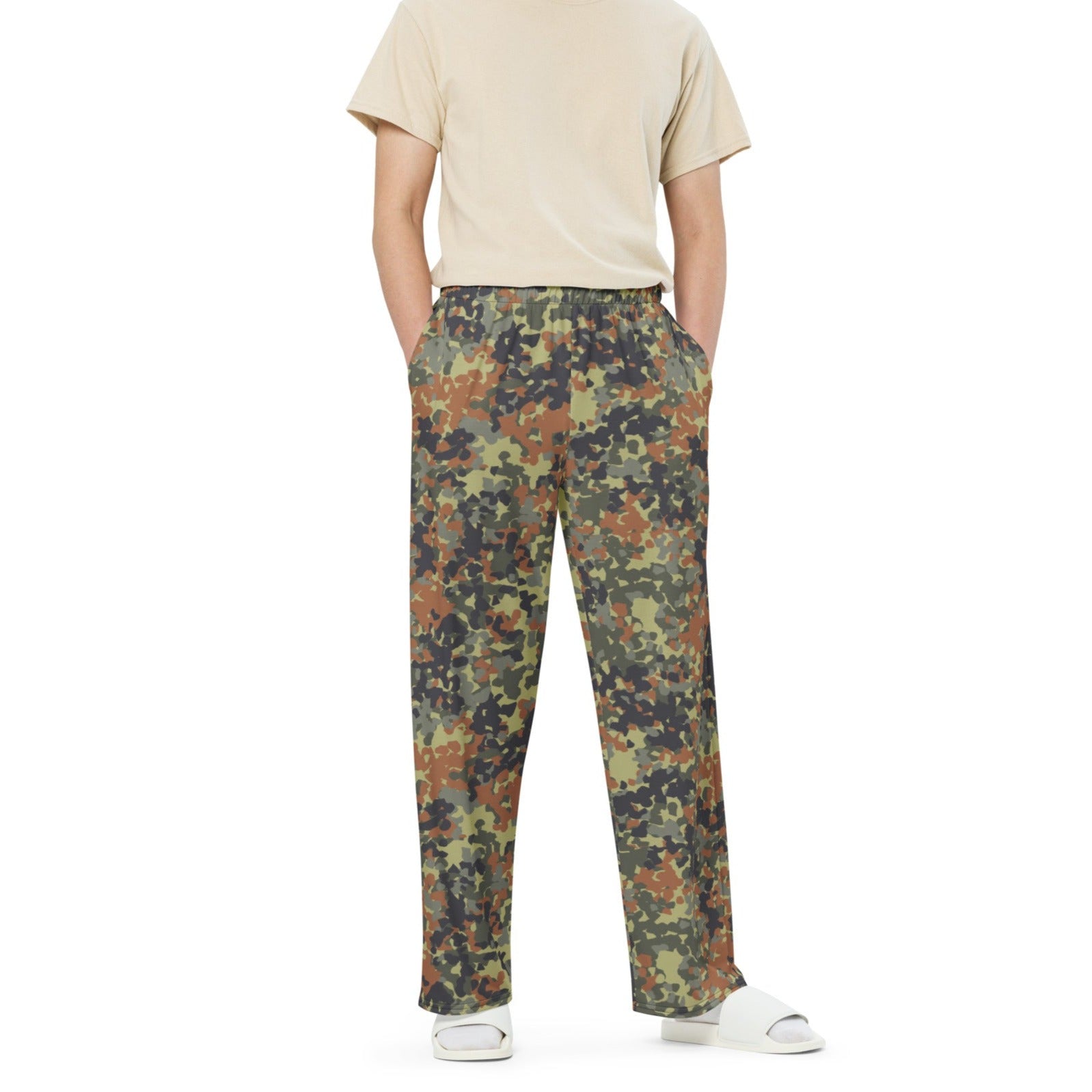 Flecktarn Reconnaissance Camo Wide-leg Pants