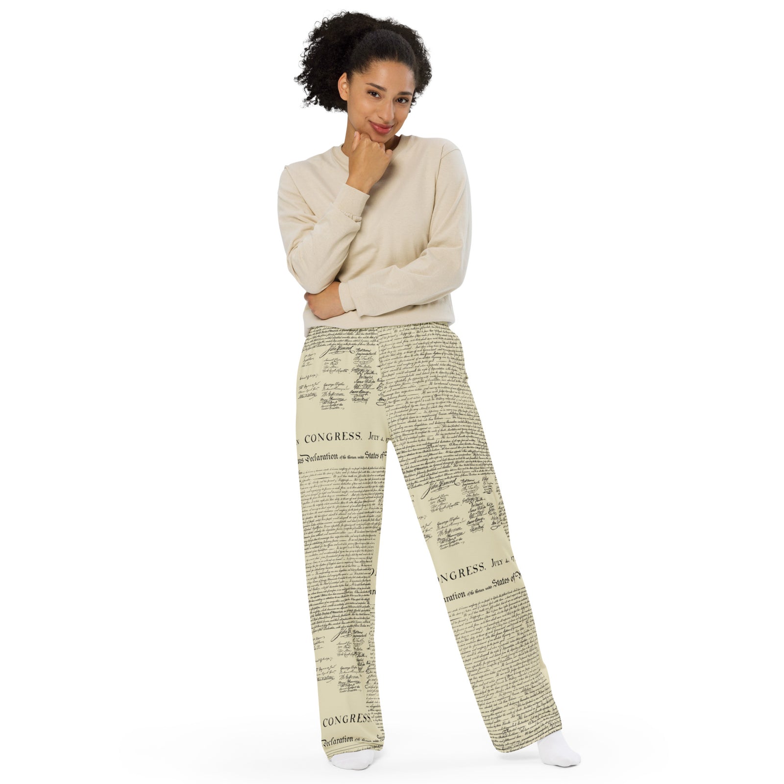 Declaration of Independence Wide-leg Pants