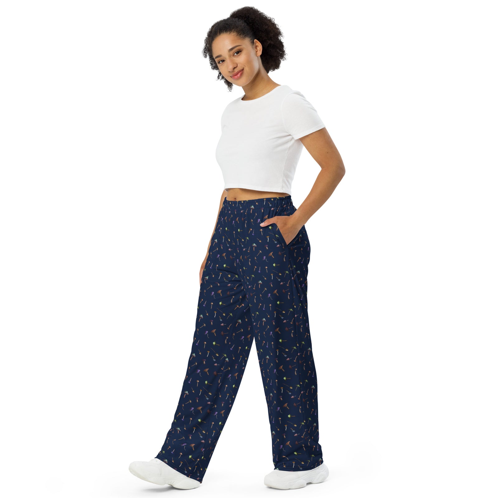 Mushroom Mirage Wide-leg Pants