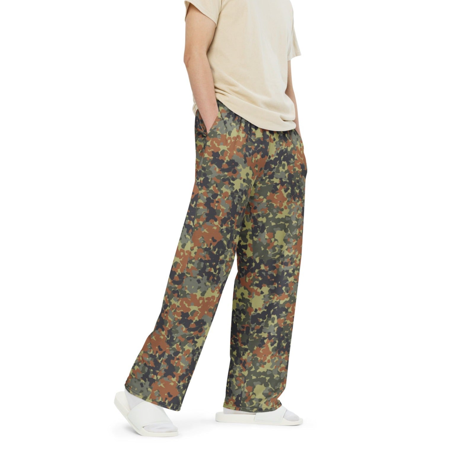 Flecktarn Reconnaissance Camo Wide-leg Pants