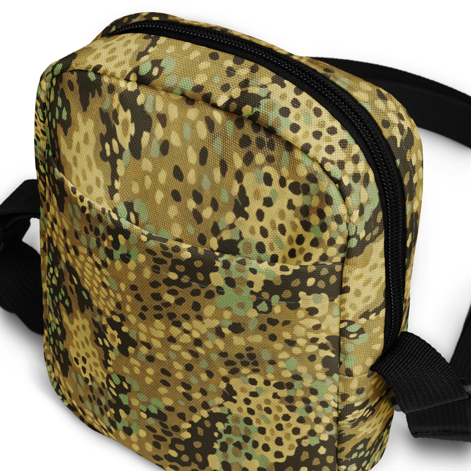 Erbsenmuster Green Pea Pattern Utility Crossbody Bag