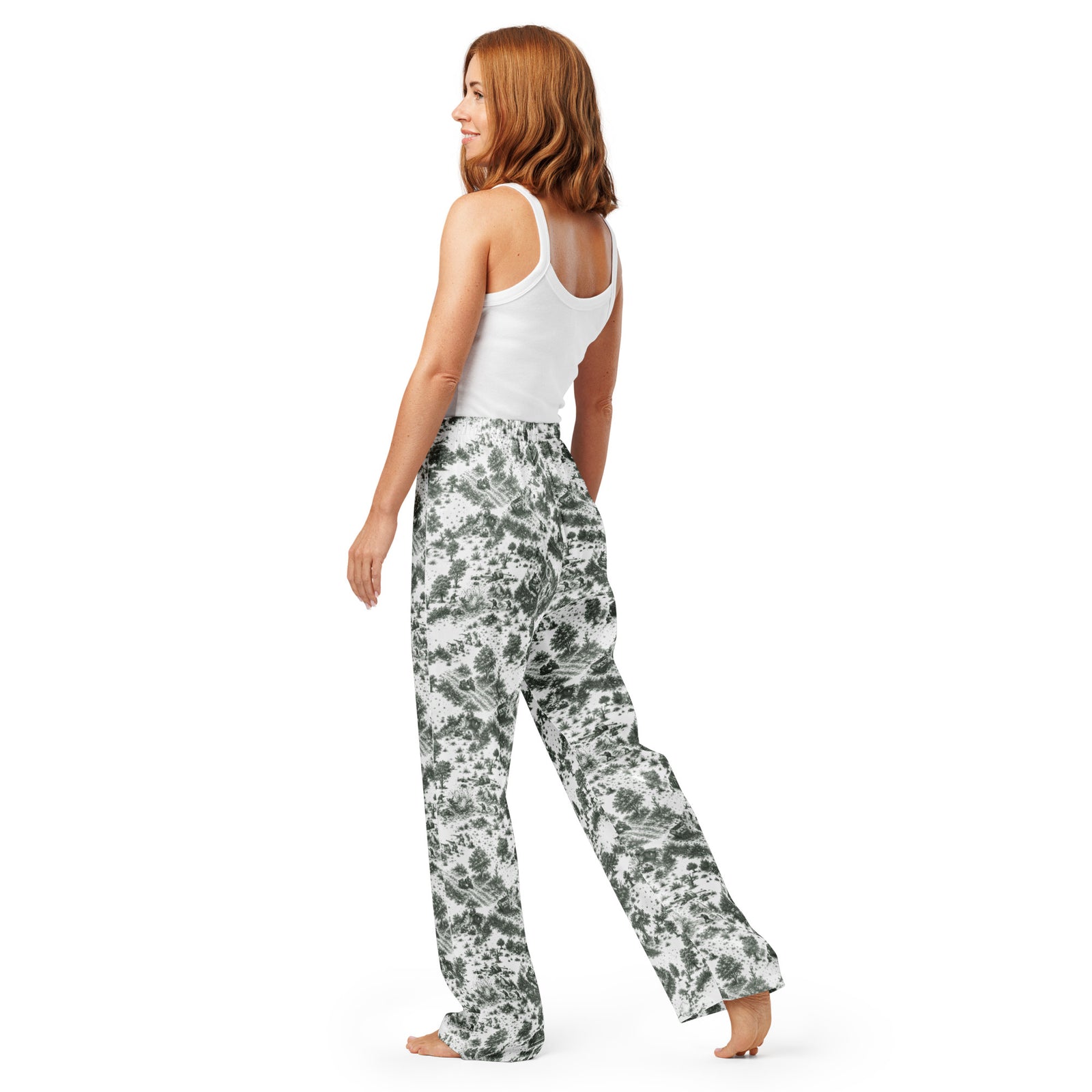 Back view of Normandy ’44 Toile women’s pajama pants