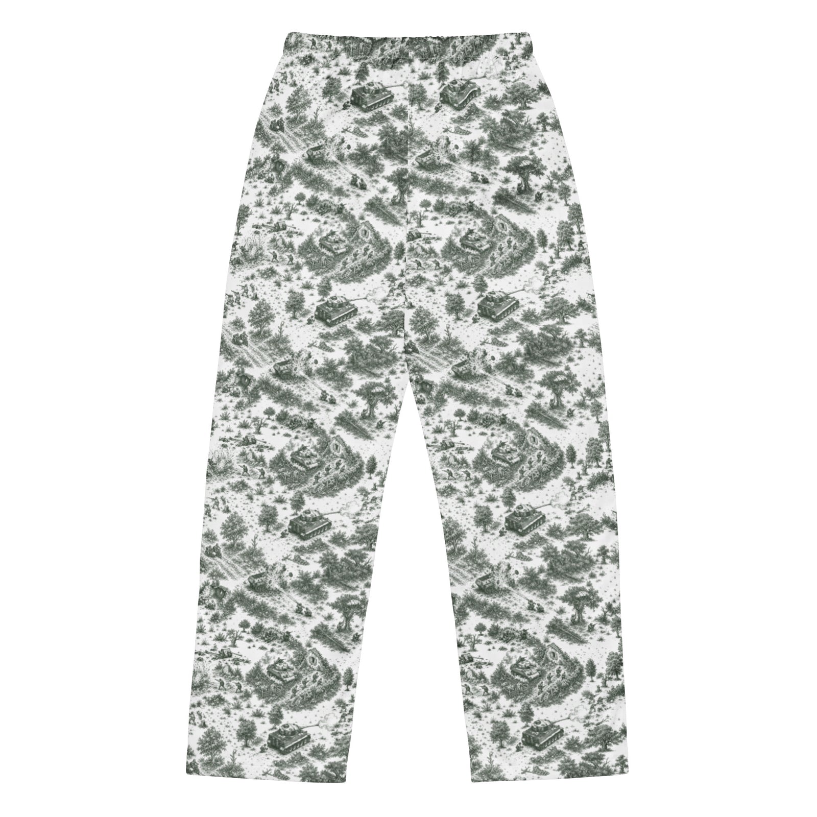 Alternate back view of Normandy ’44 Toile women’s pajama pants