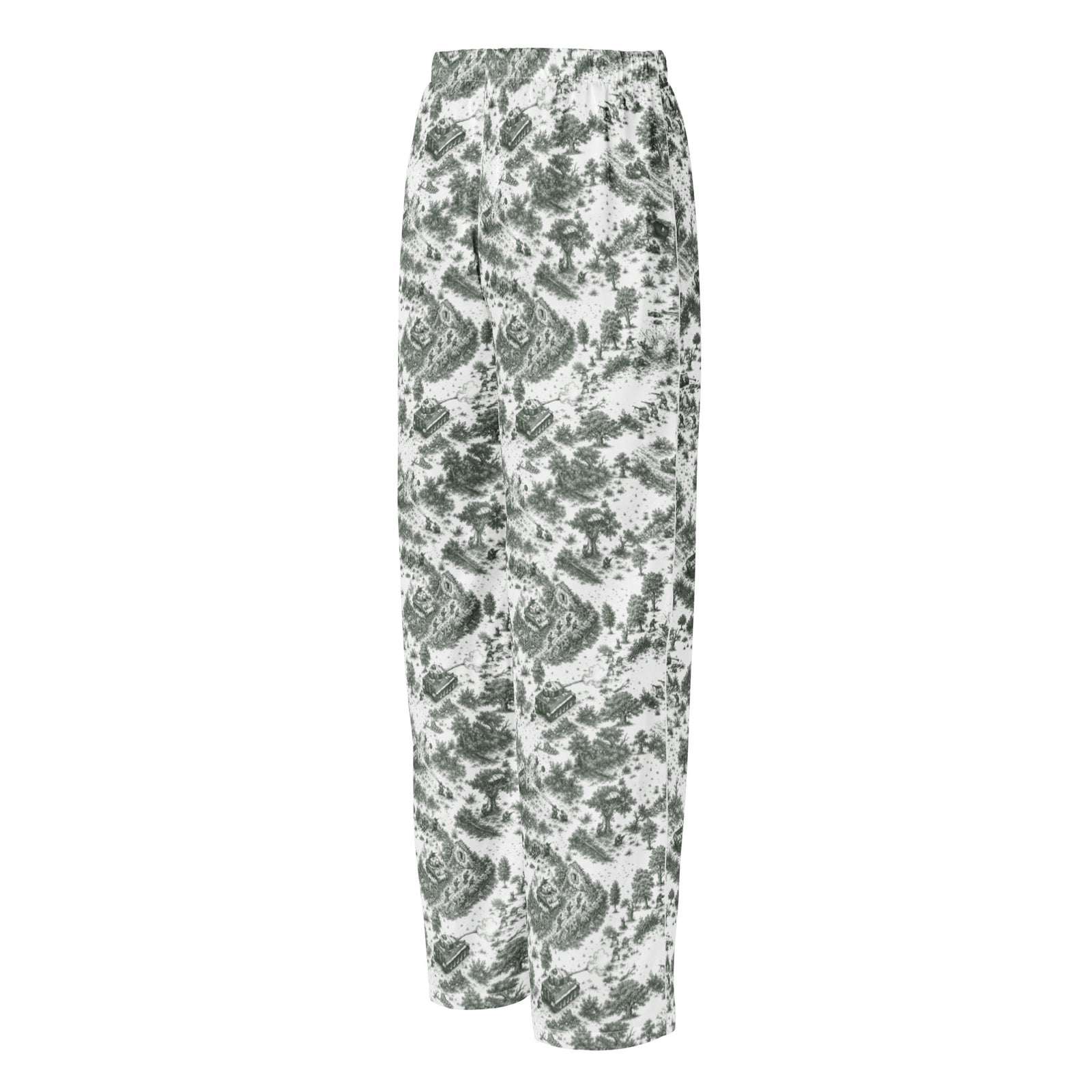 Right-back view of Normandy ’44 Toile women’s pajama pants