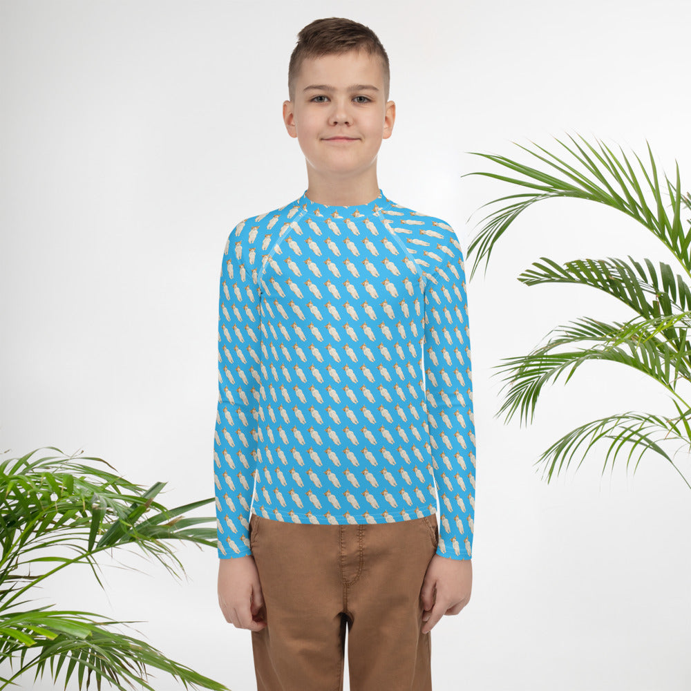 Sleeping Kitty Youth Rash Guard