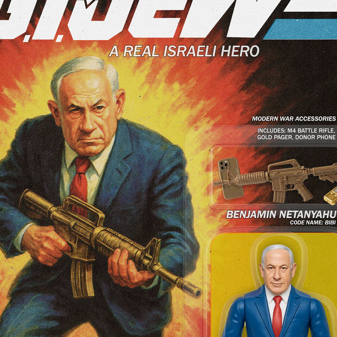 Bibi Netanyahu Action Figure Kiss-cut Vinyl Decals