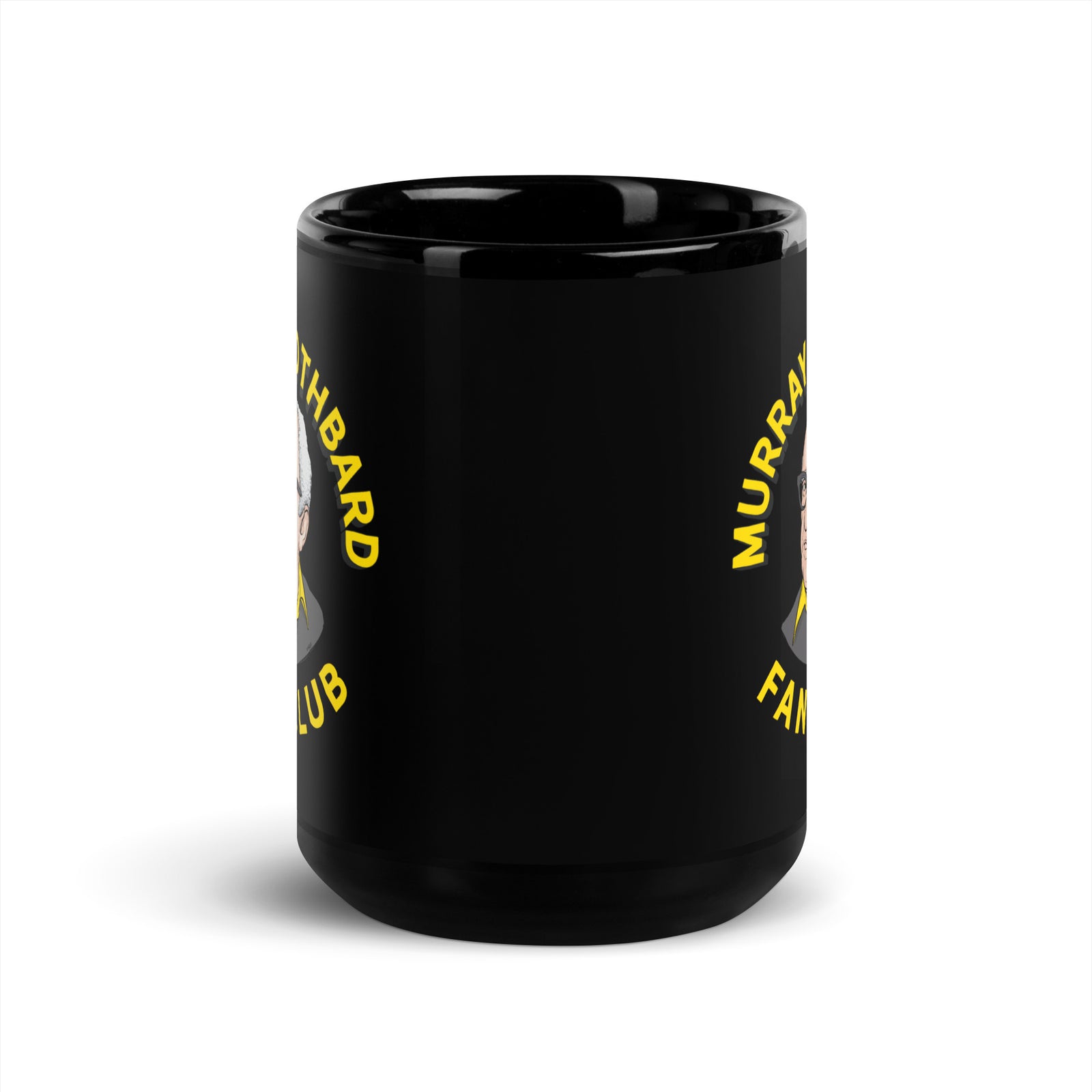 Murray Rothbard Fan Club Black Mug