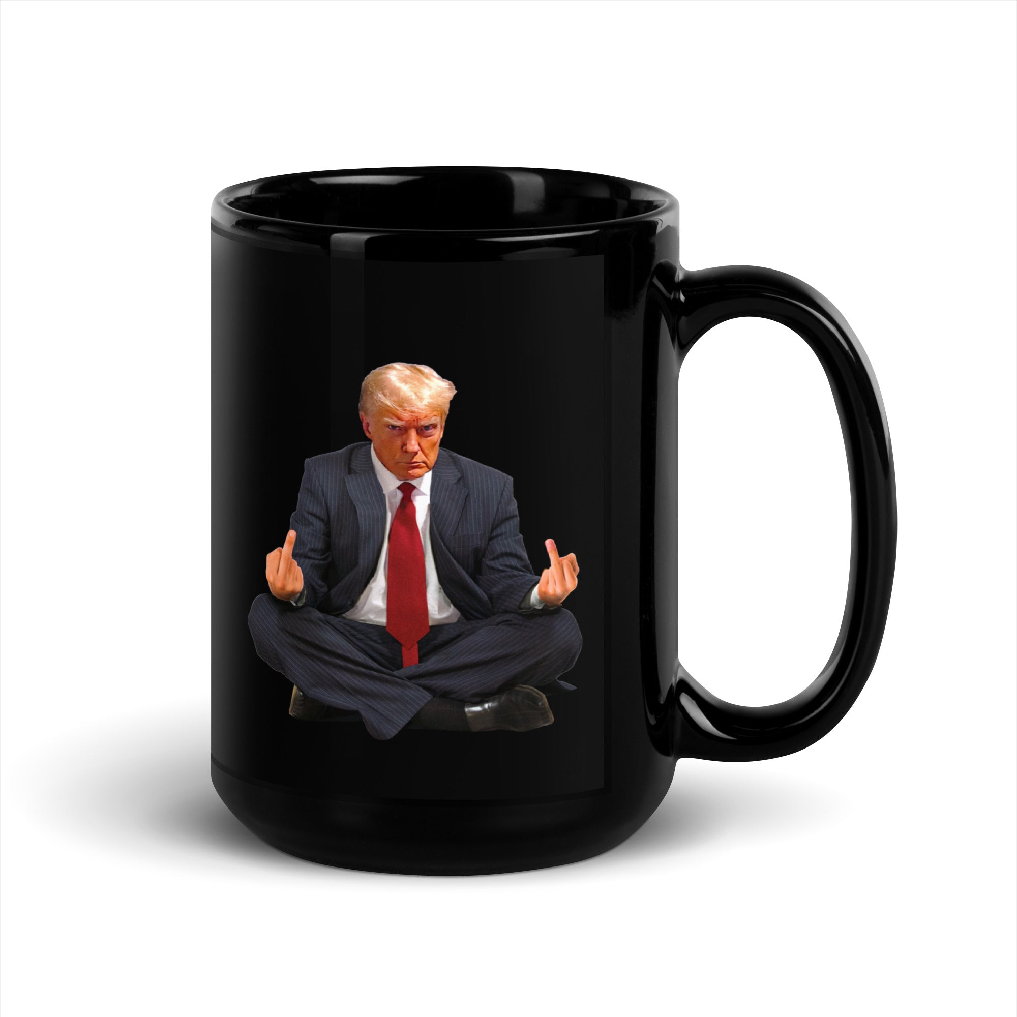 Zen of Trump Meditation Black Mug