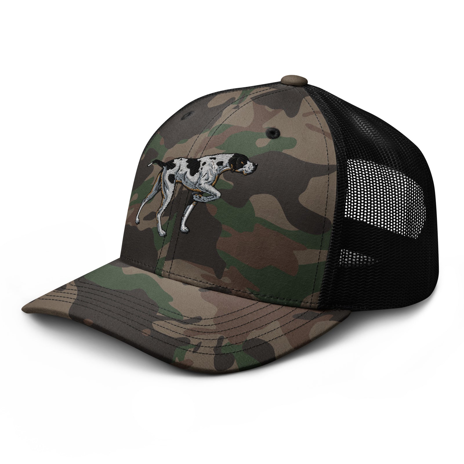 Pointer Dog Camouflage Trucker Hat