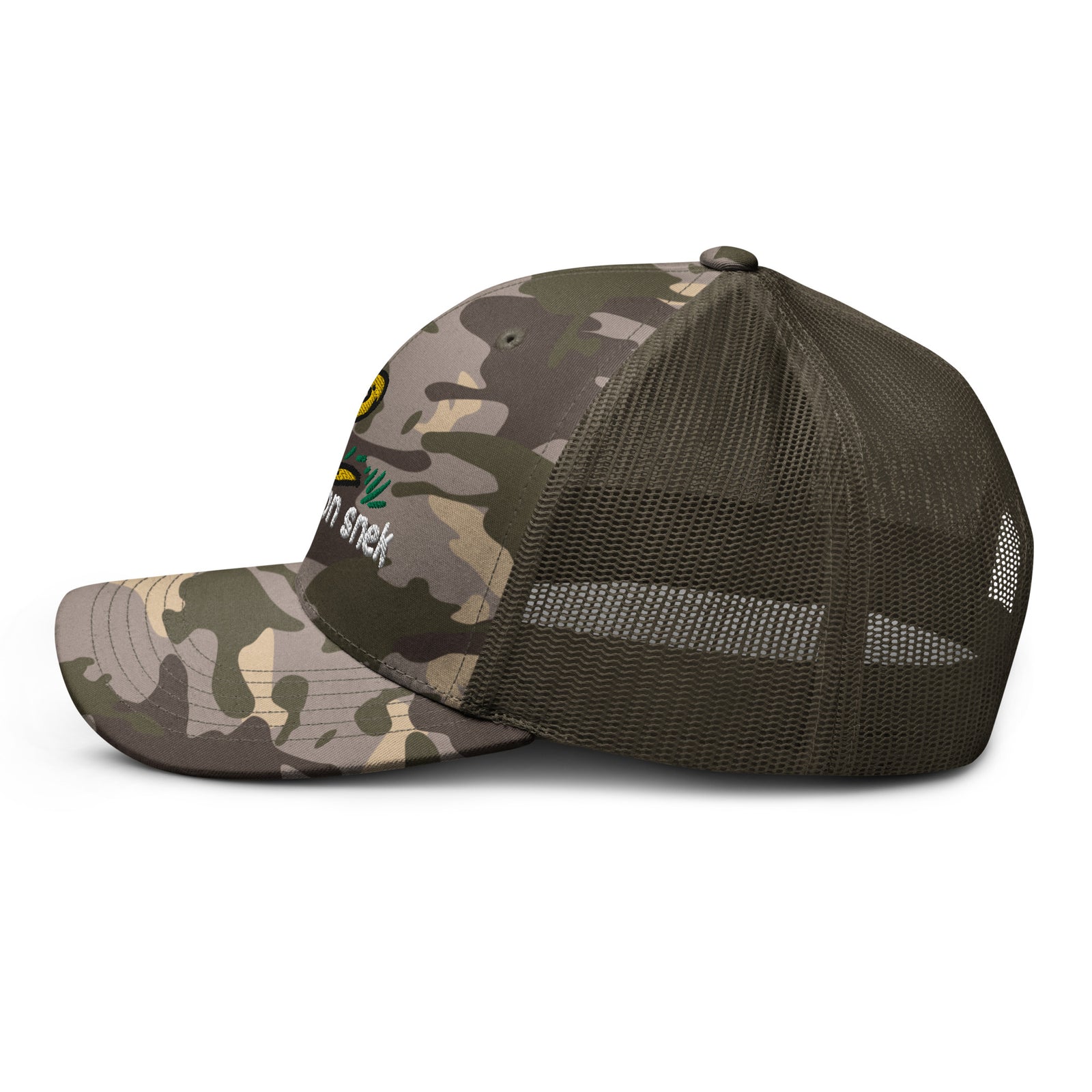 No Step On Snek Camouflage Trucker Hat