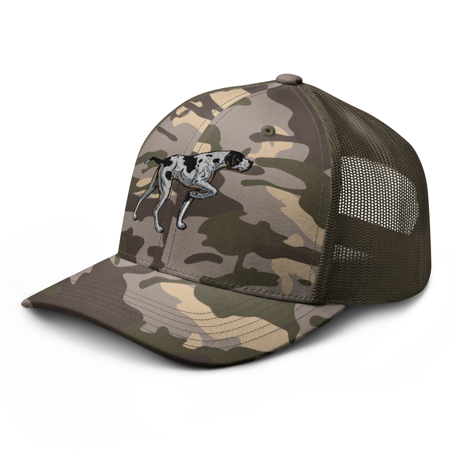 Pointer Dog Camouflage Trucker Hat