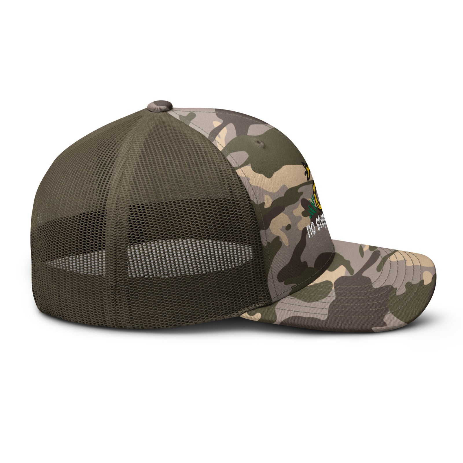 No Step On Snek Camouflage Trucker Hat