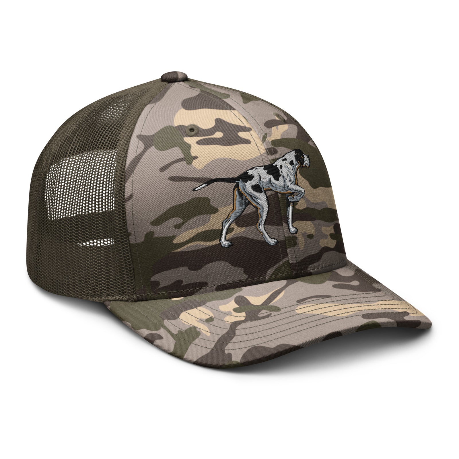 Pointer Dog Camouflage Trucker Hat