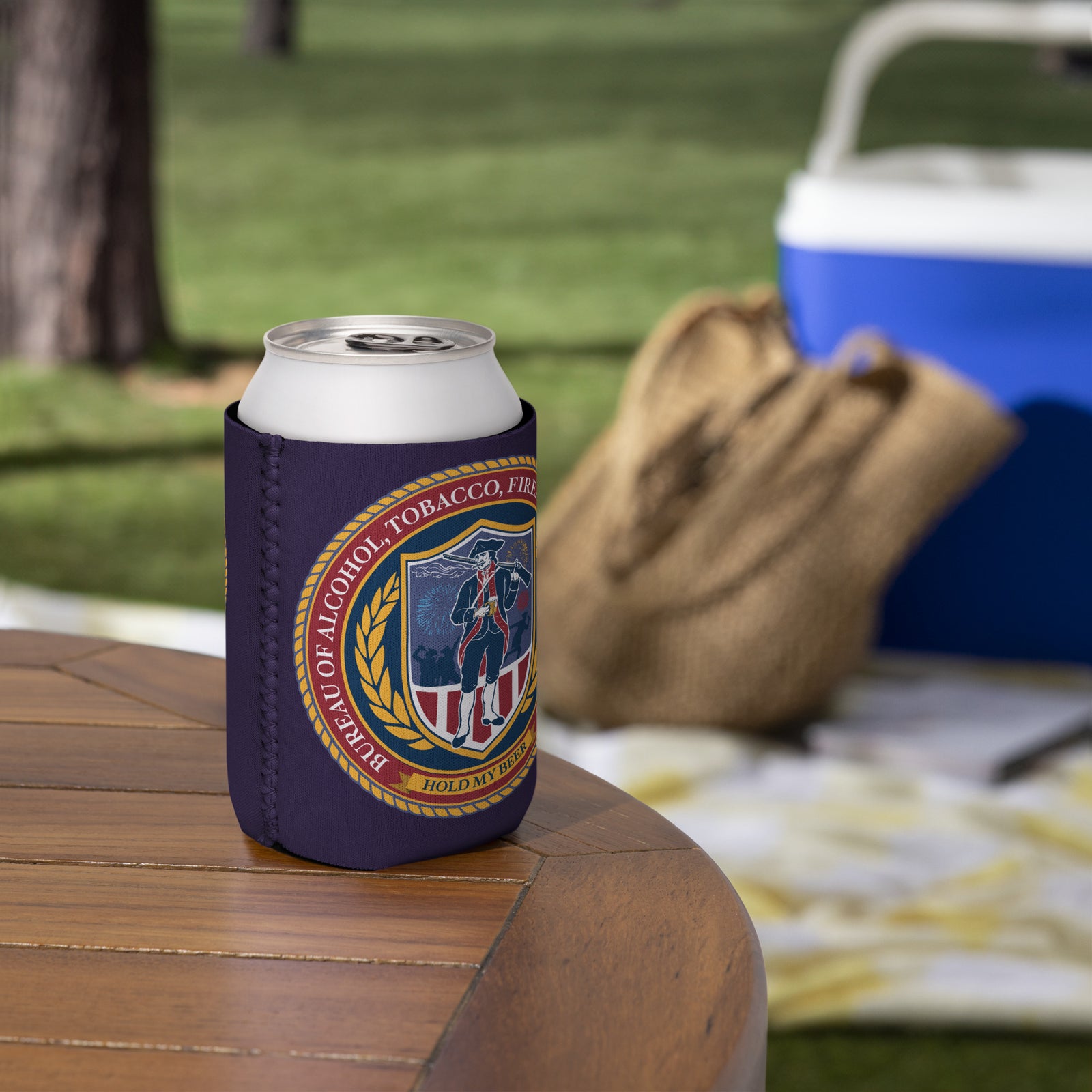 ATF Hold My Beer Can Cooler