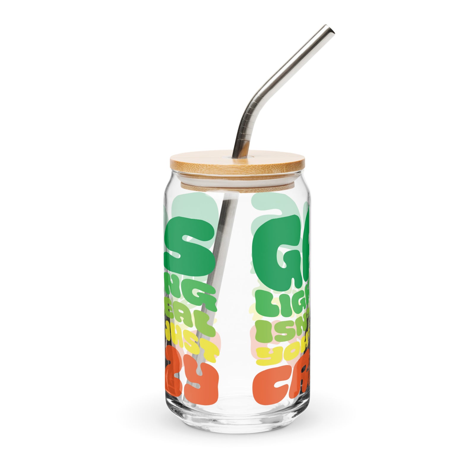 Gaslighting Can-shaped Glass