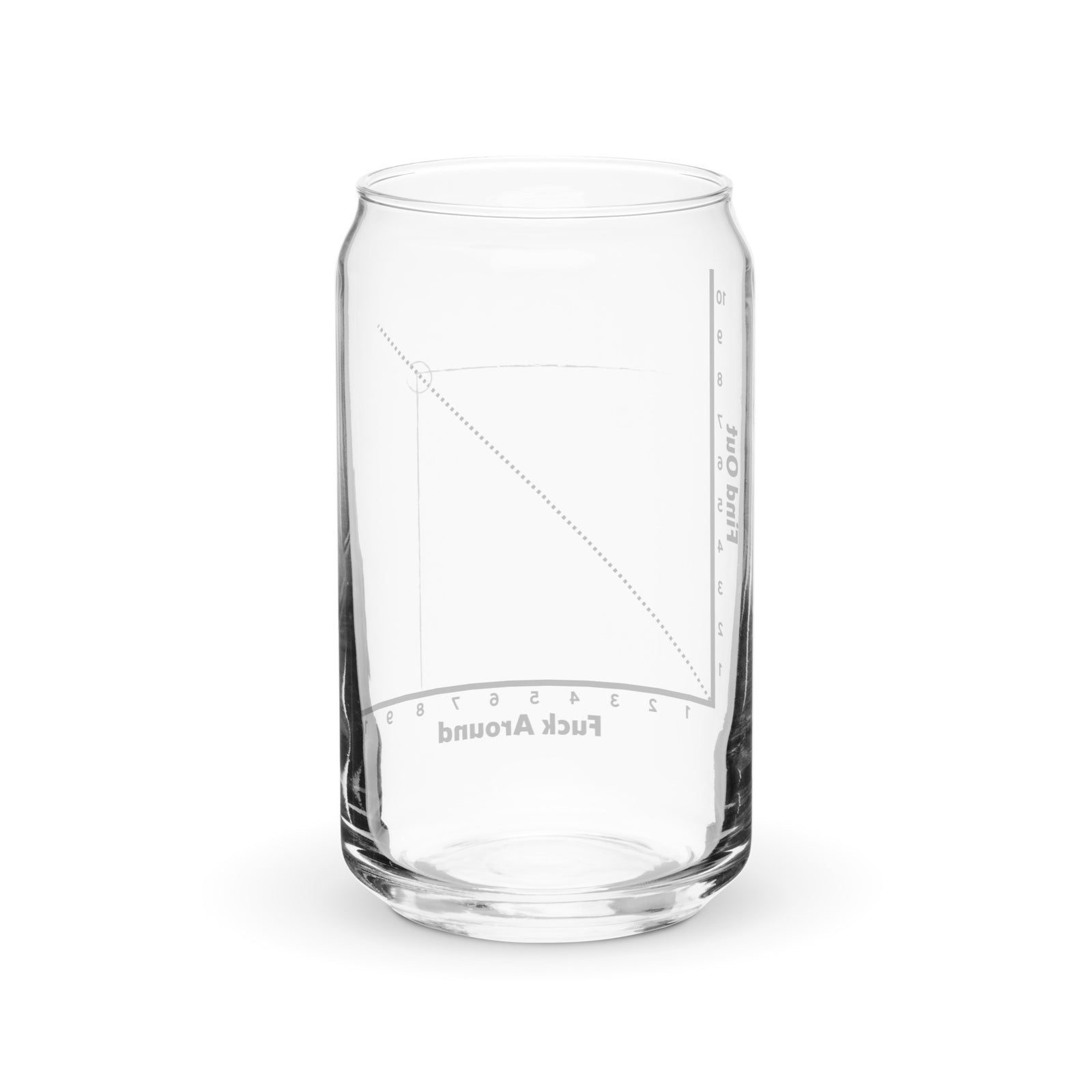 FAAFO Chart Can-shaped Glass