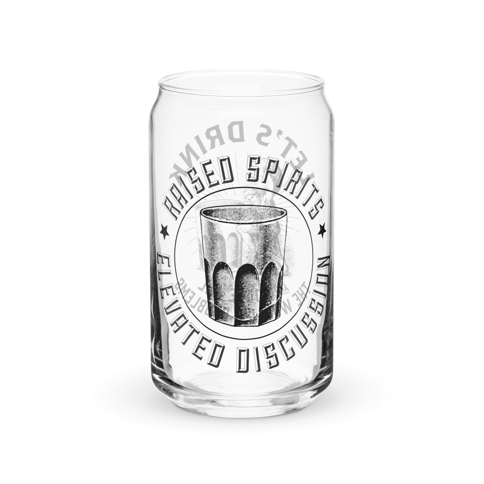 Let's Drink and Solve the World's Problems Can-shaped Glass