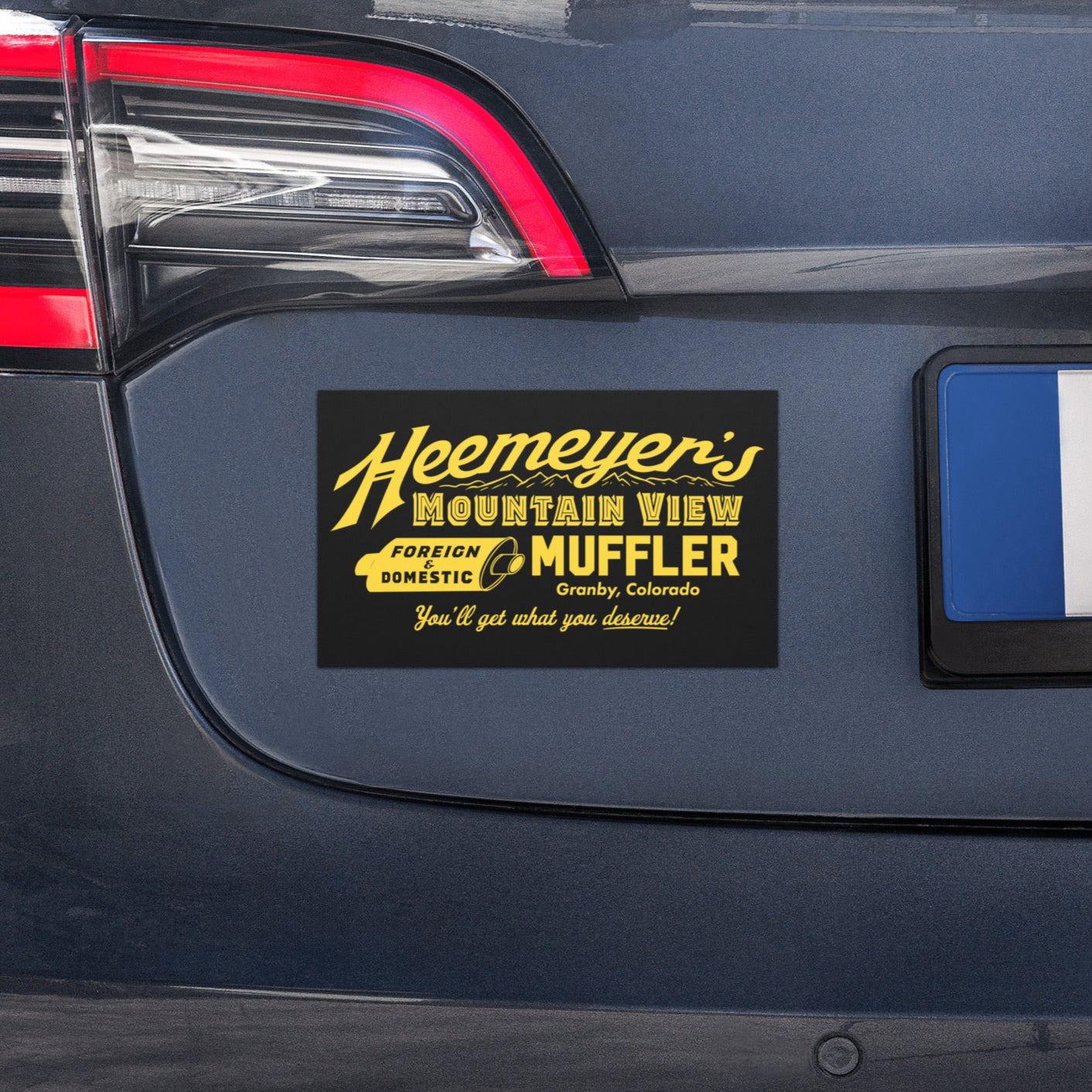 Heemeyer's Mountain View Muffler Car Magnets