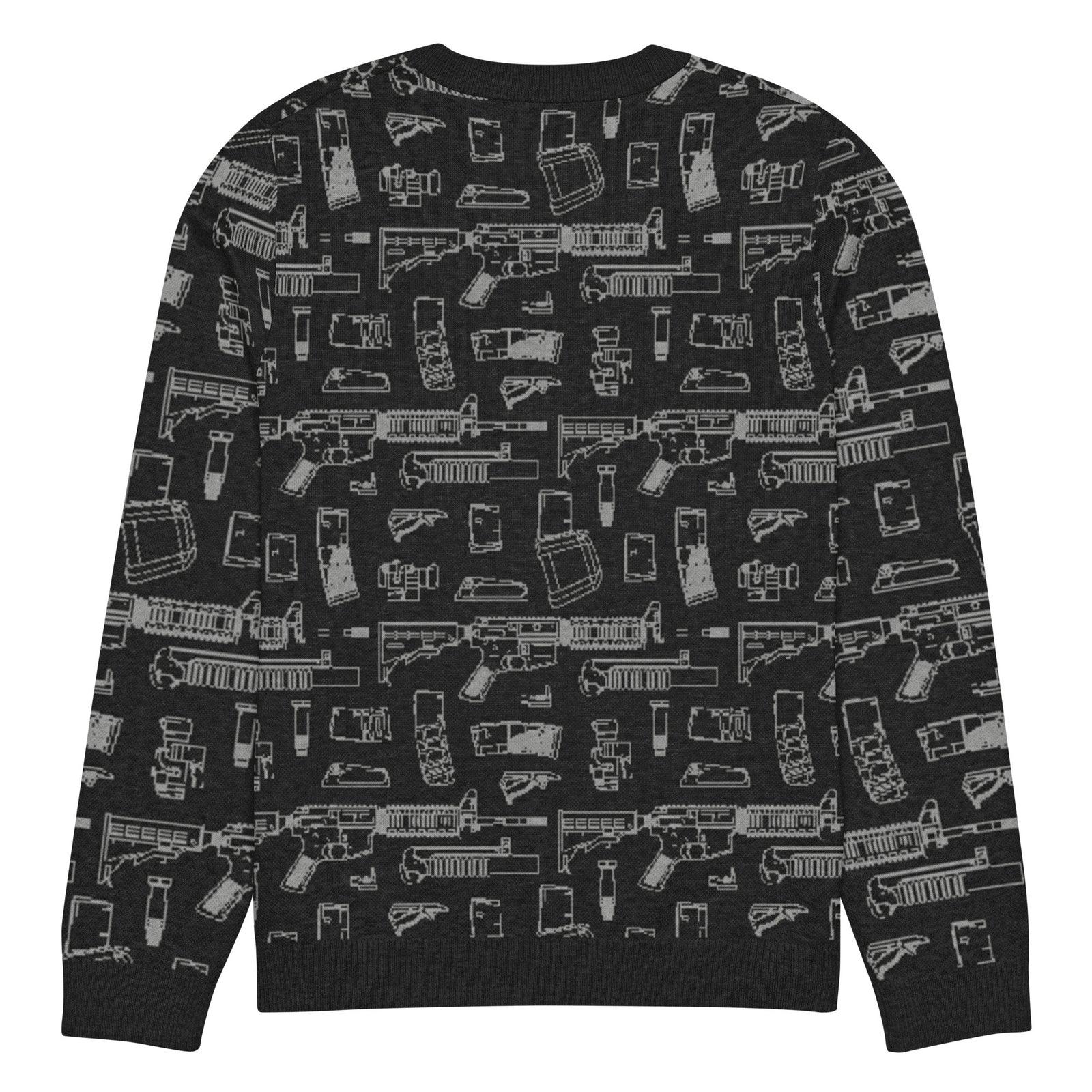 Rifle Attachments Knitted Crew Neck Sweater