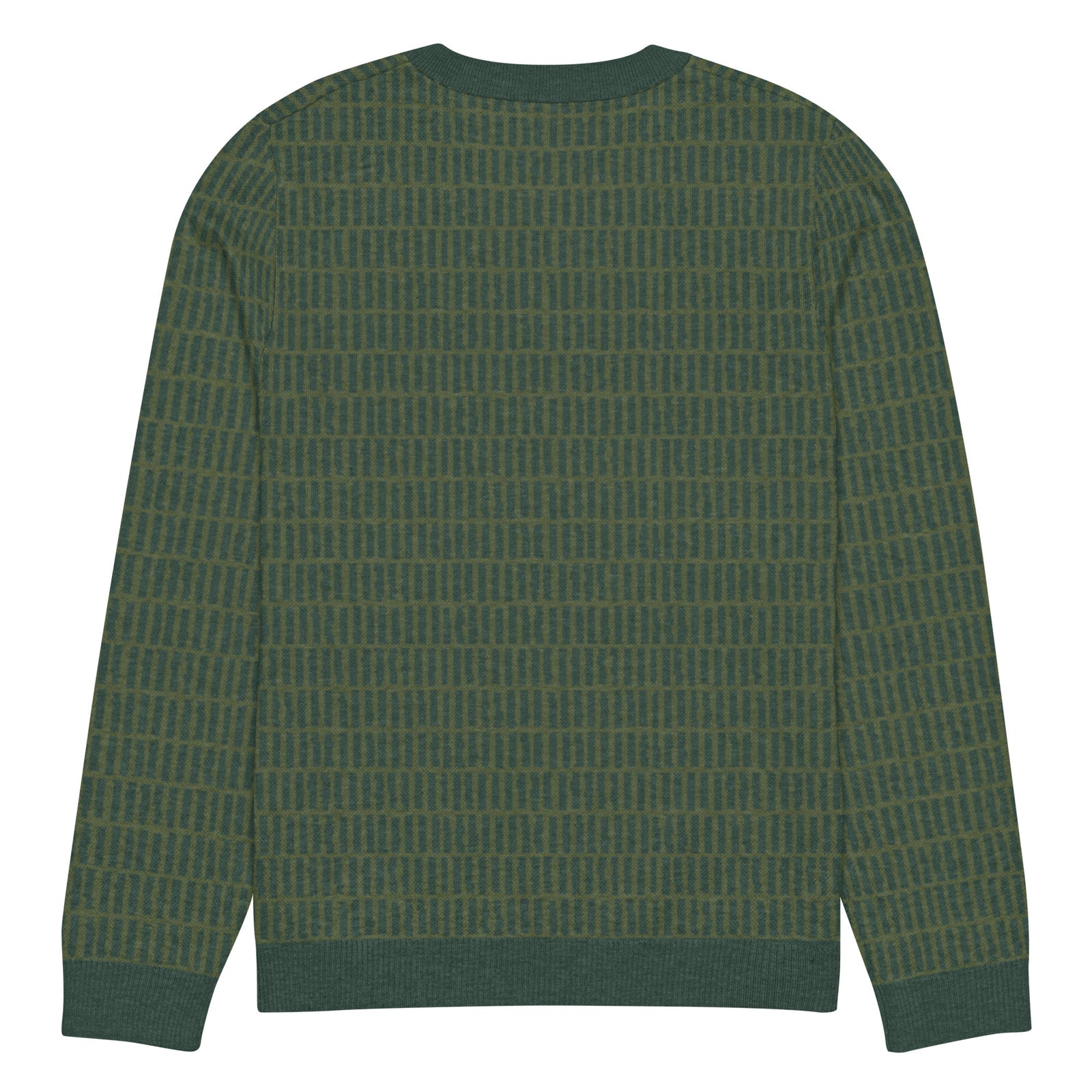 Greenway Grid Knitted Crew Neck Sweater
