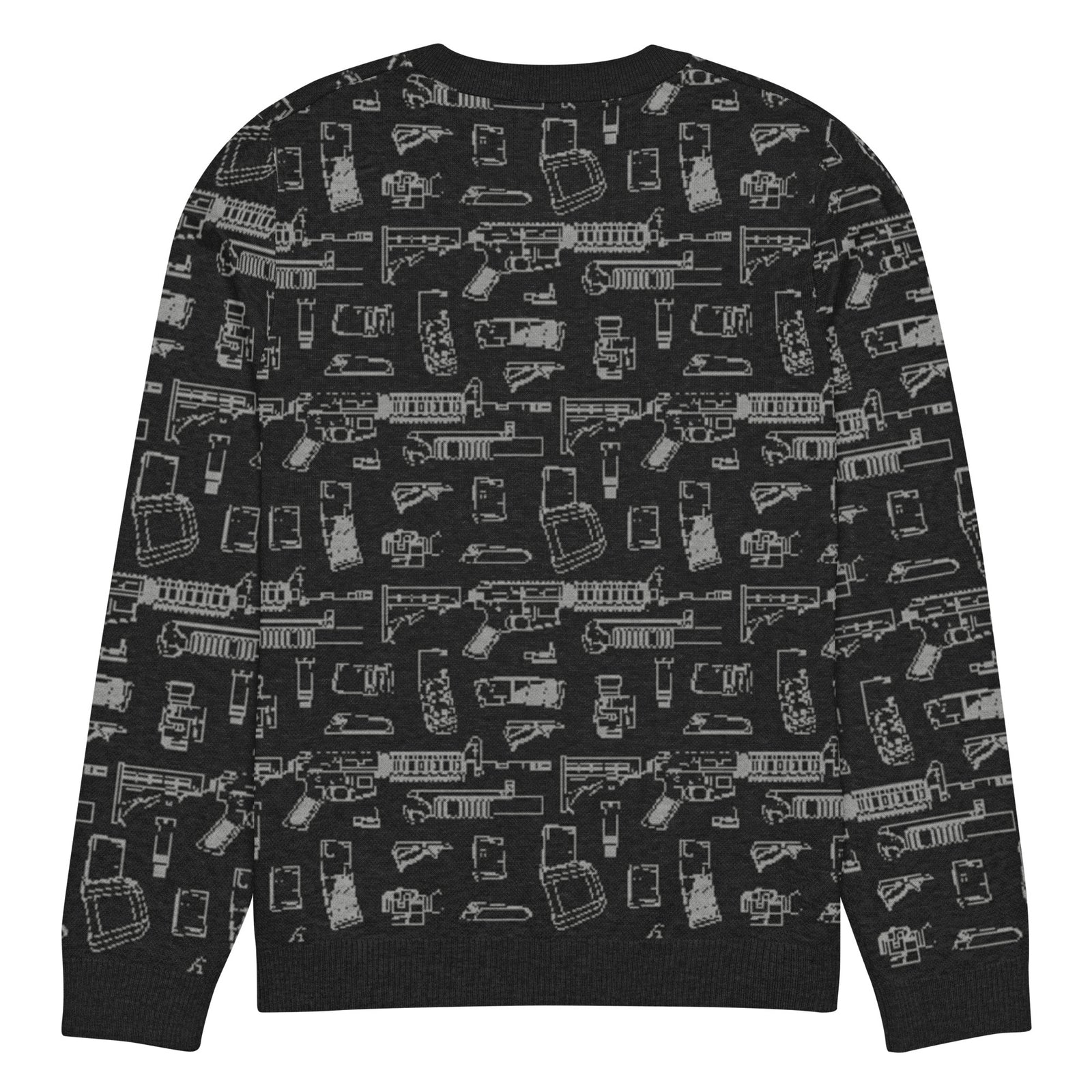 Rifle Attachments Knitted Crew Neck Sweater