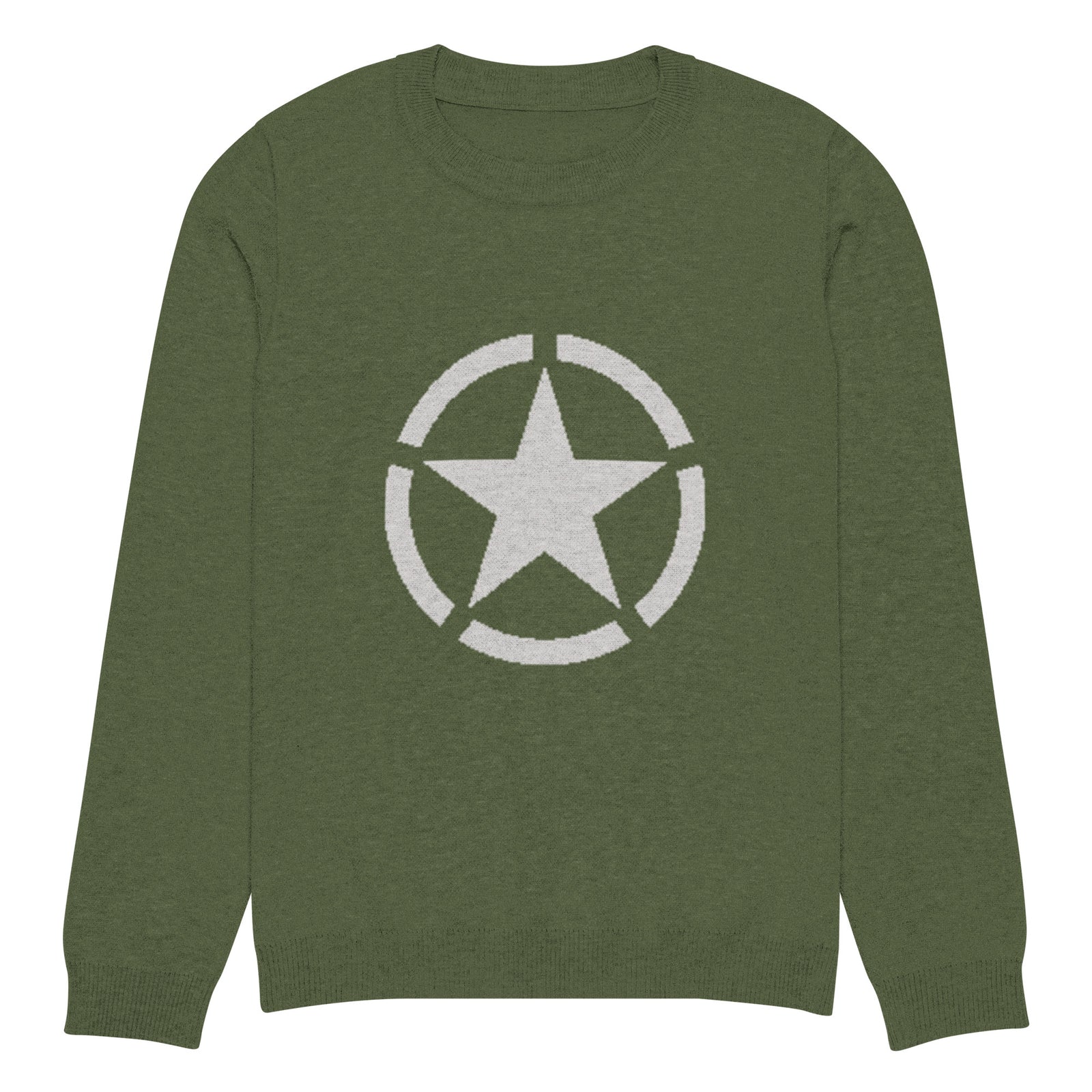 WW2 Circled Star Knitted Sweater