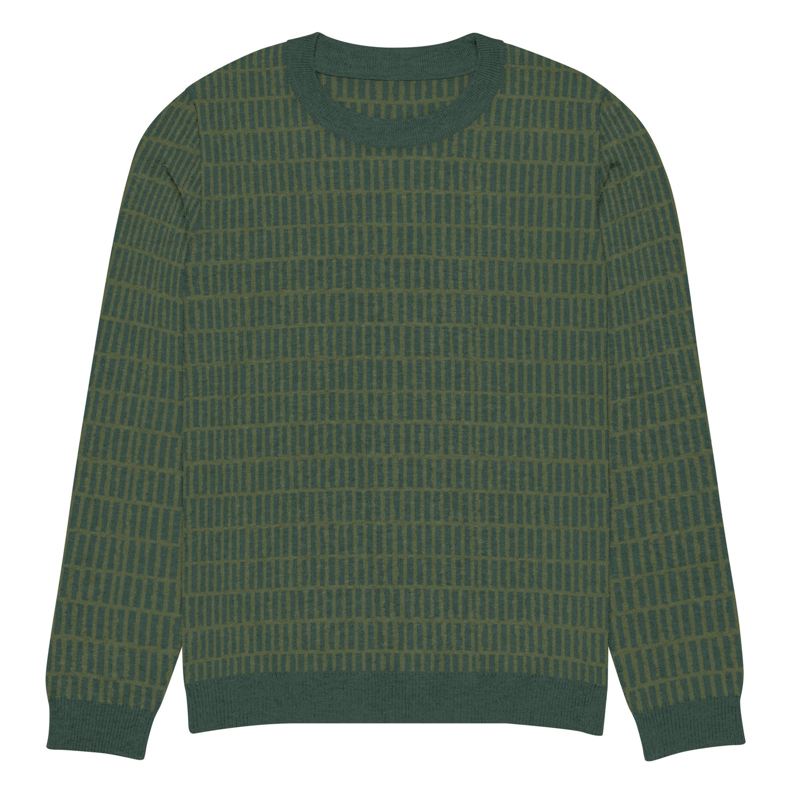 Greenway Grid Knitted Crew Neck Sweater