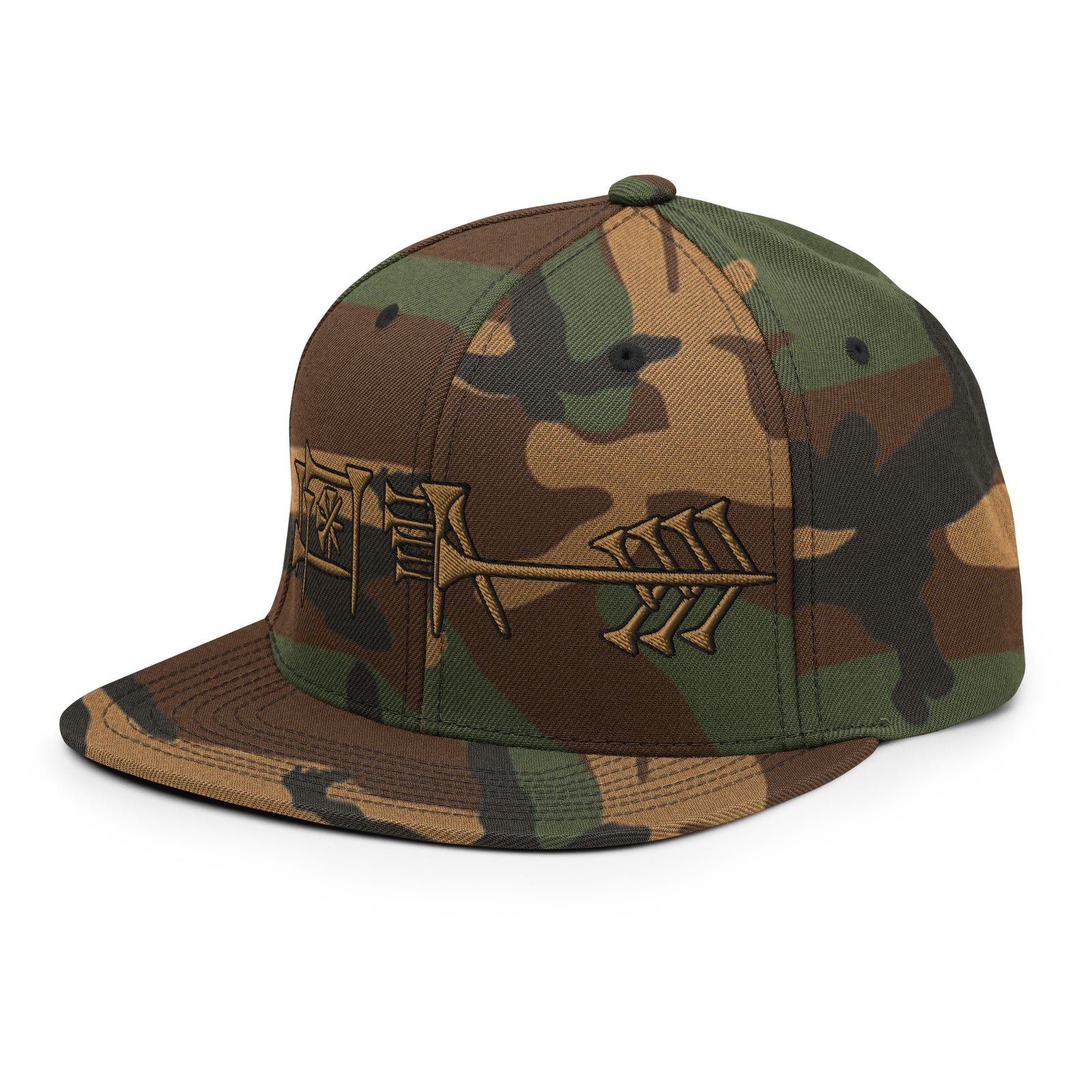 Ama-gi Cuneiform Woodland Camo Snapback Hat