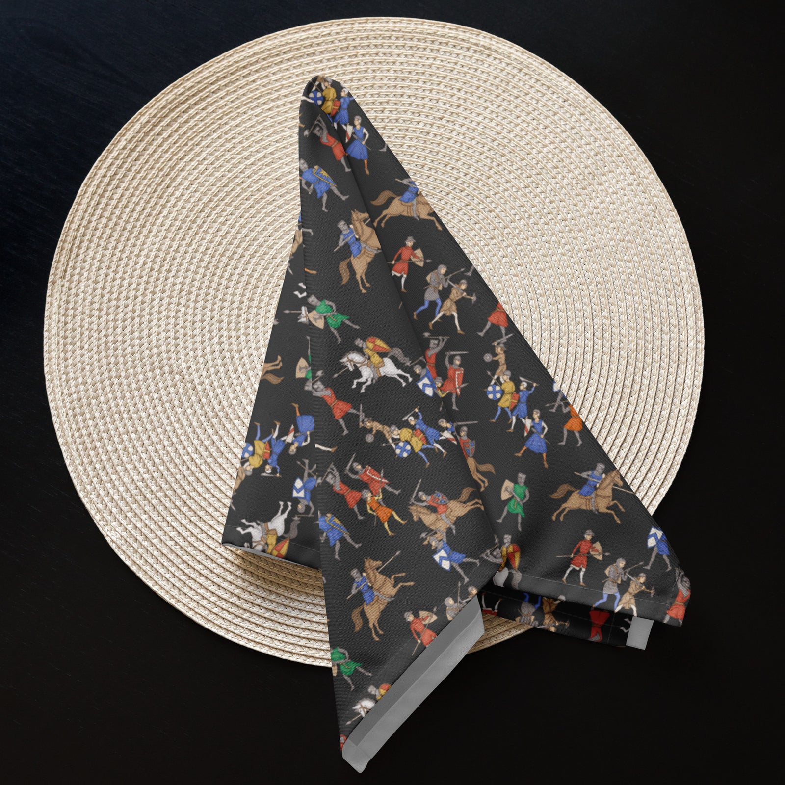 Medieval Battle Cloth Napkin Set