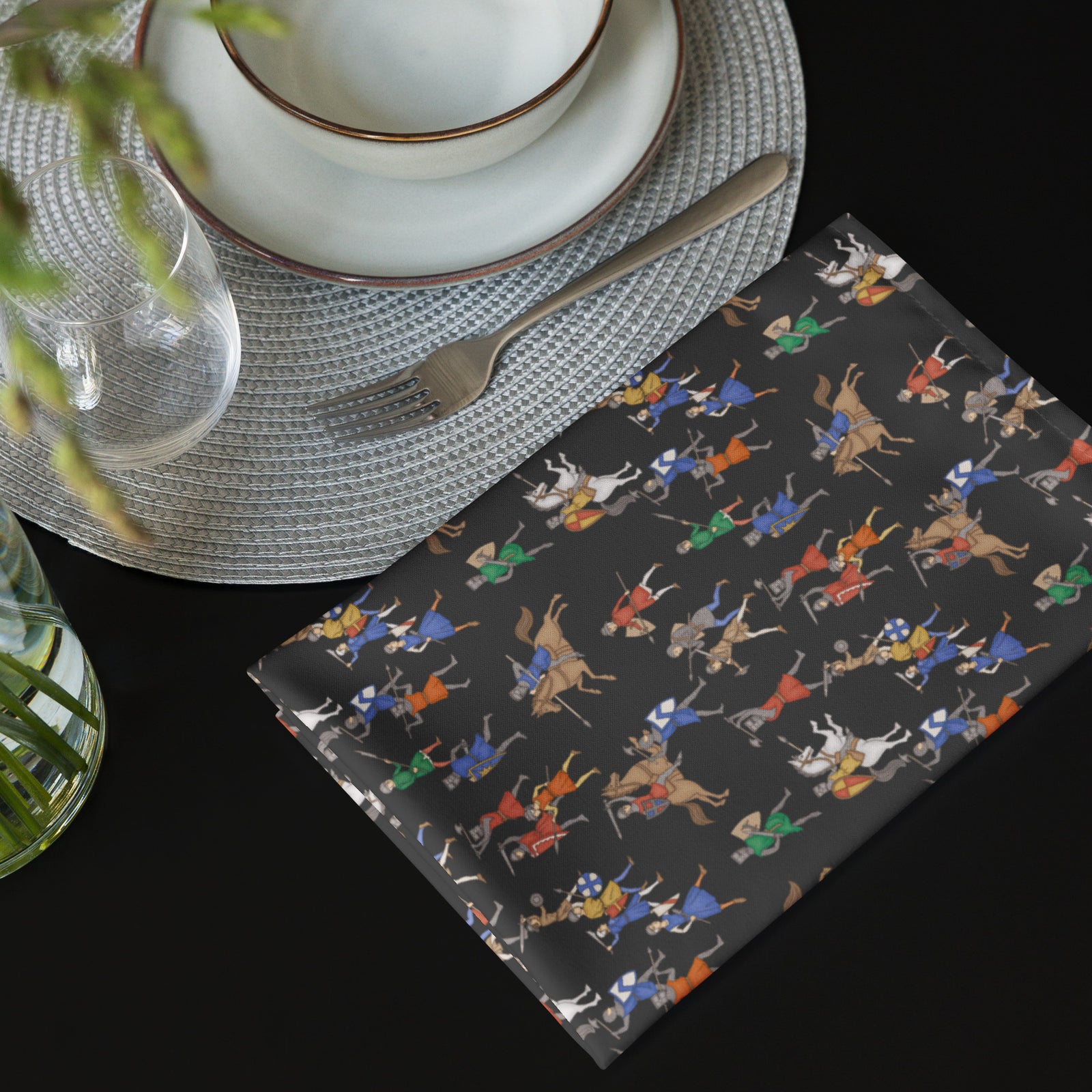 Medieval Battle Cloth Napkin Set