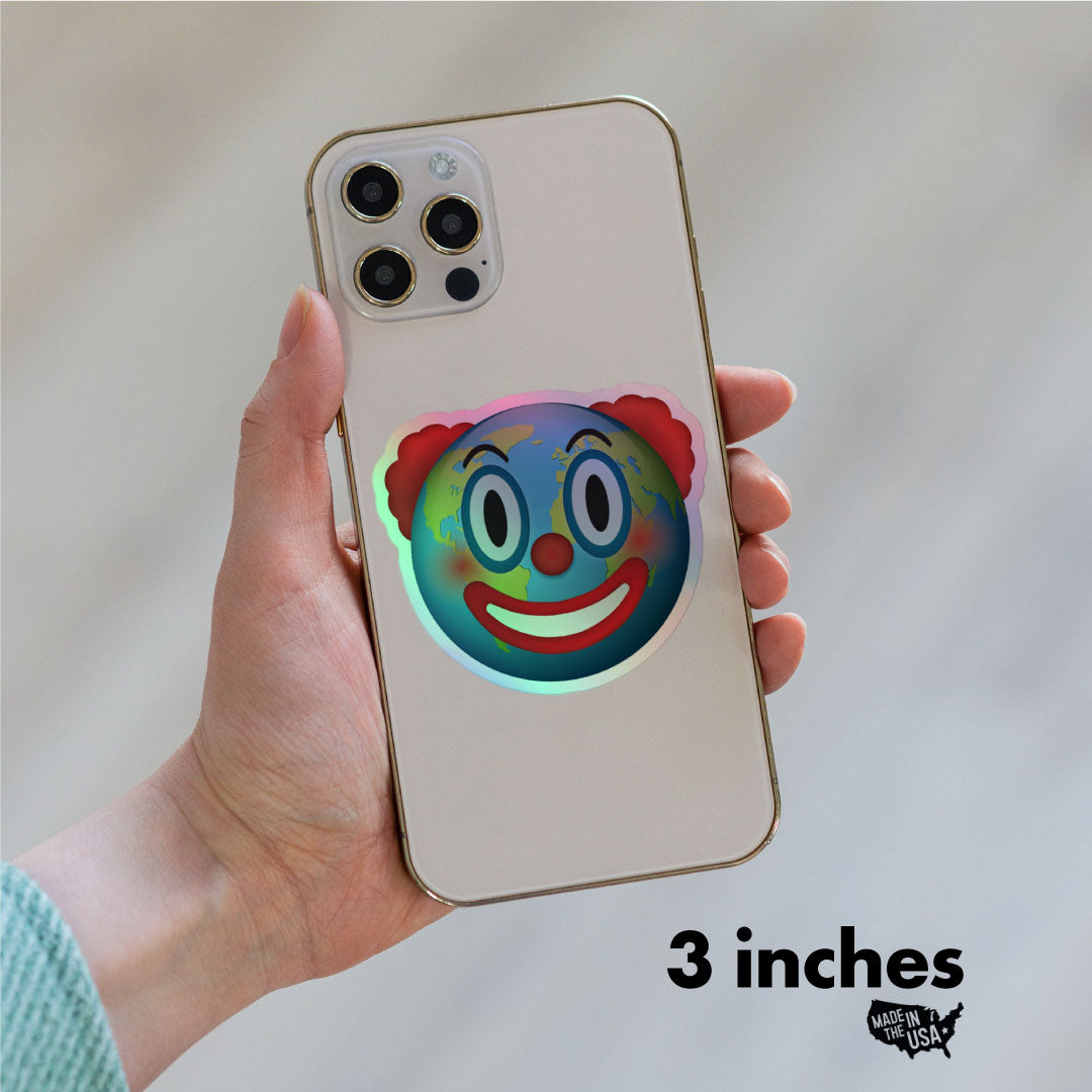 Clown World Holographic Stickers