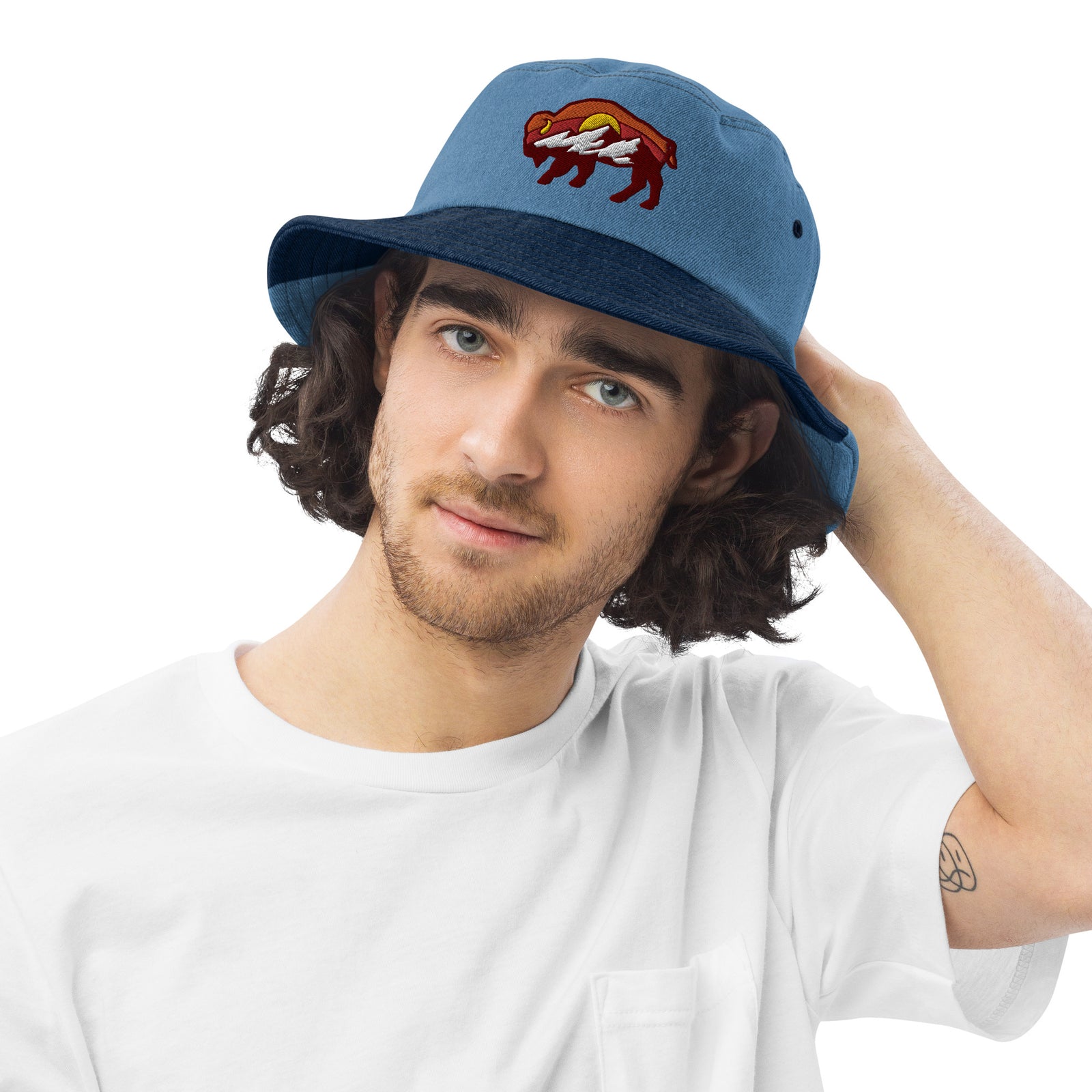 Liberty Bison Denim Bucket Hat