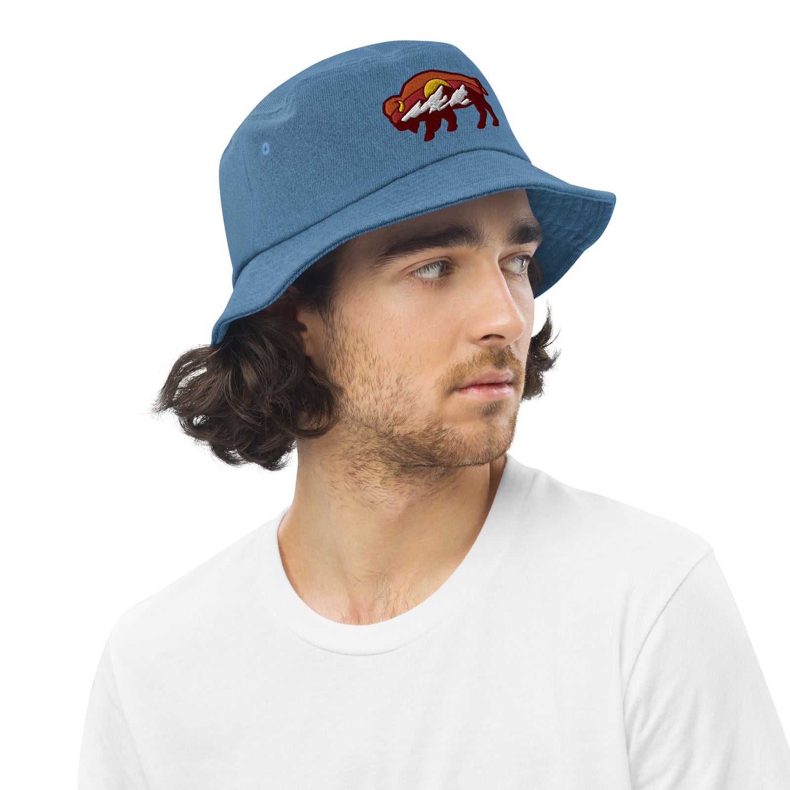 Liberty Bison Denim Bucket Hat
