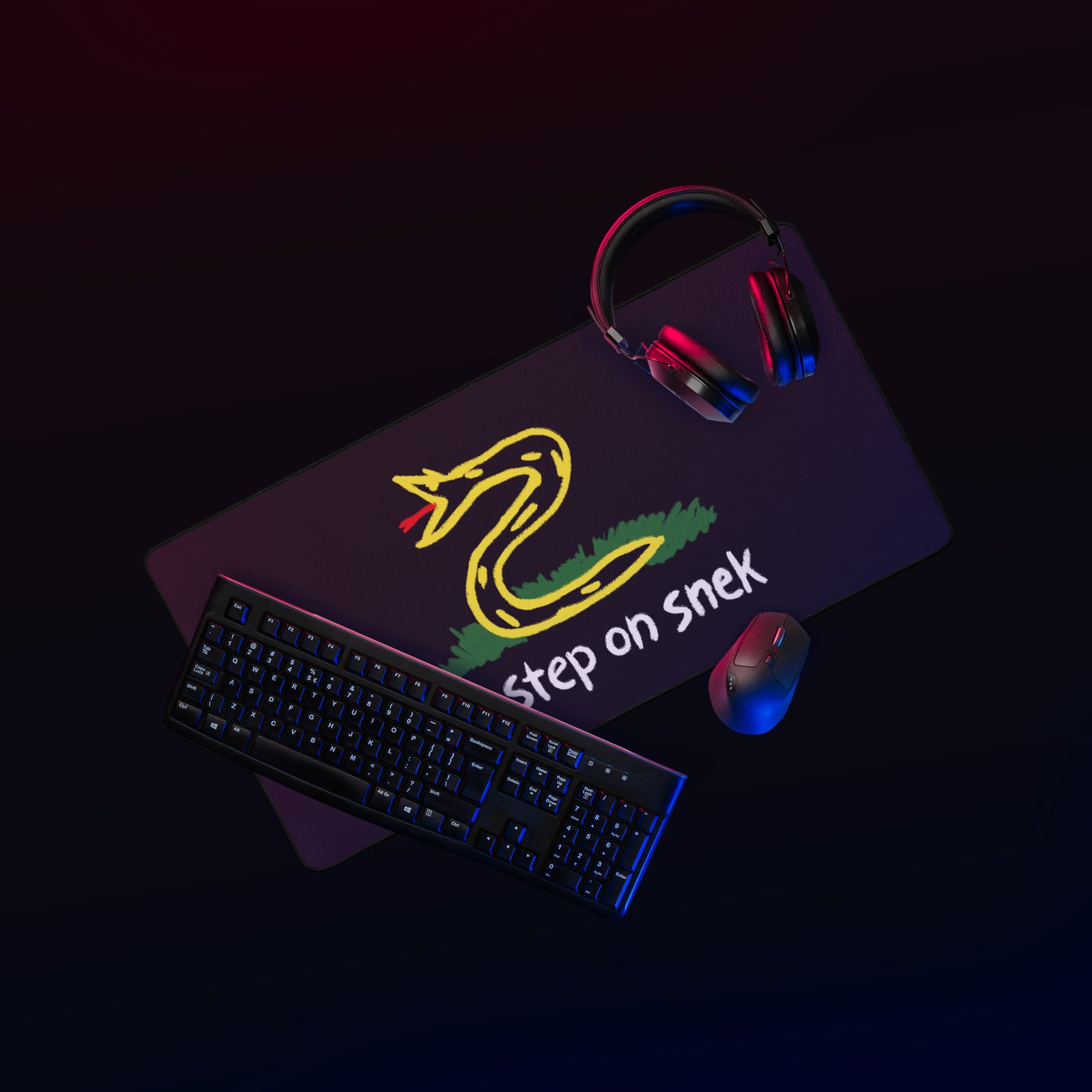 No Step On Snek Desk Mat