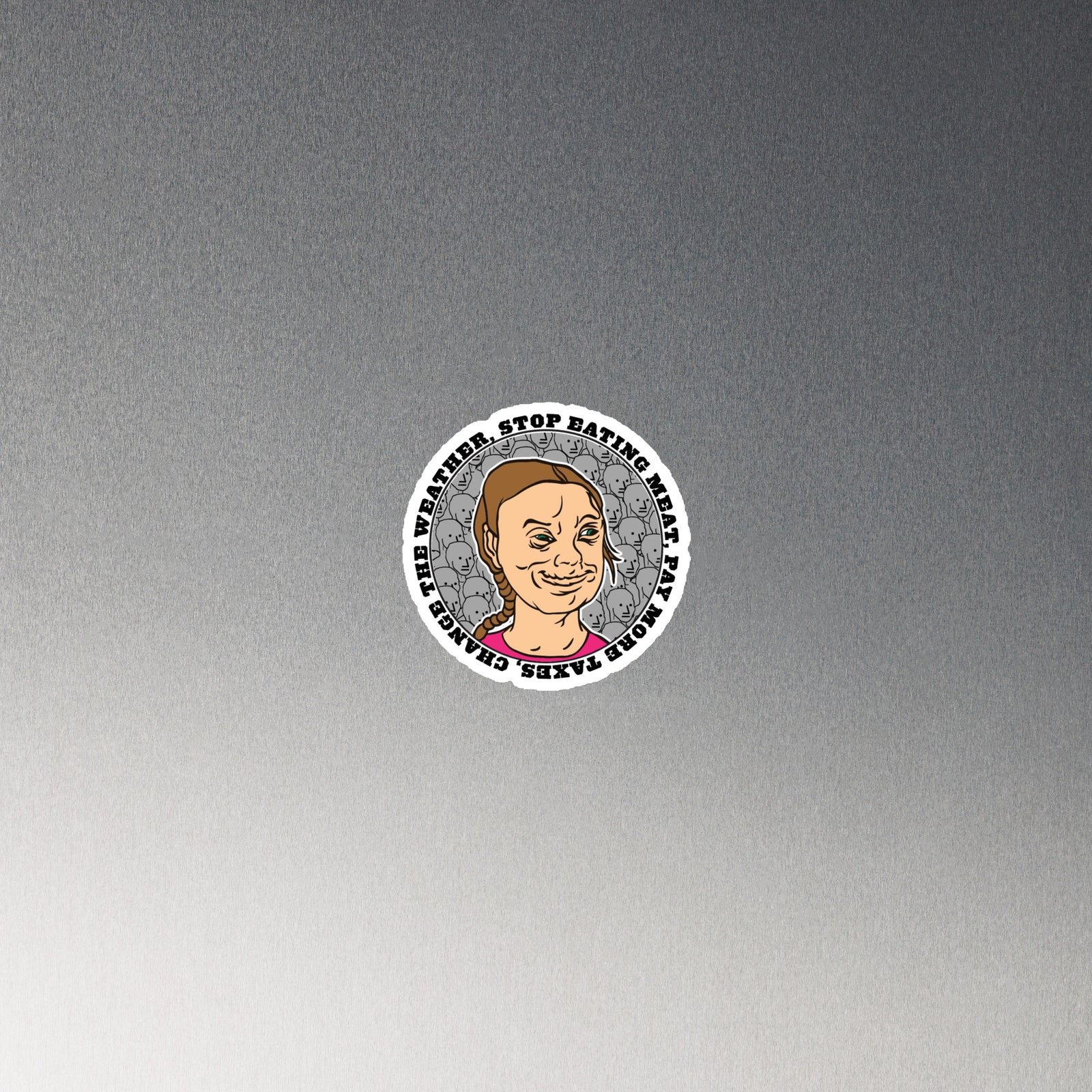 Greta the Climate Change Gremlin Magnet