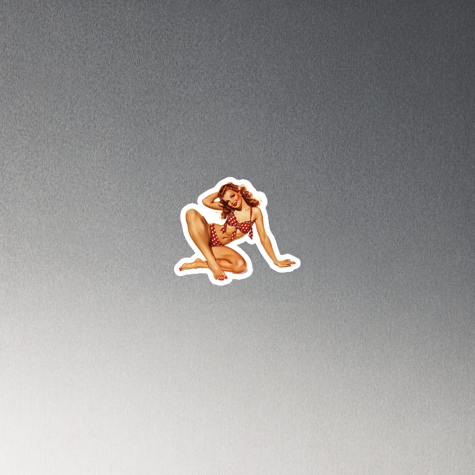 Pin Up Fridge Magnet Sally