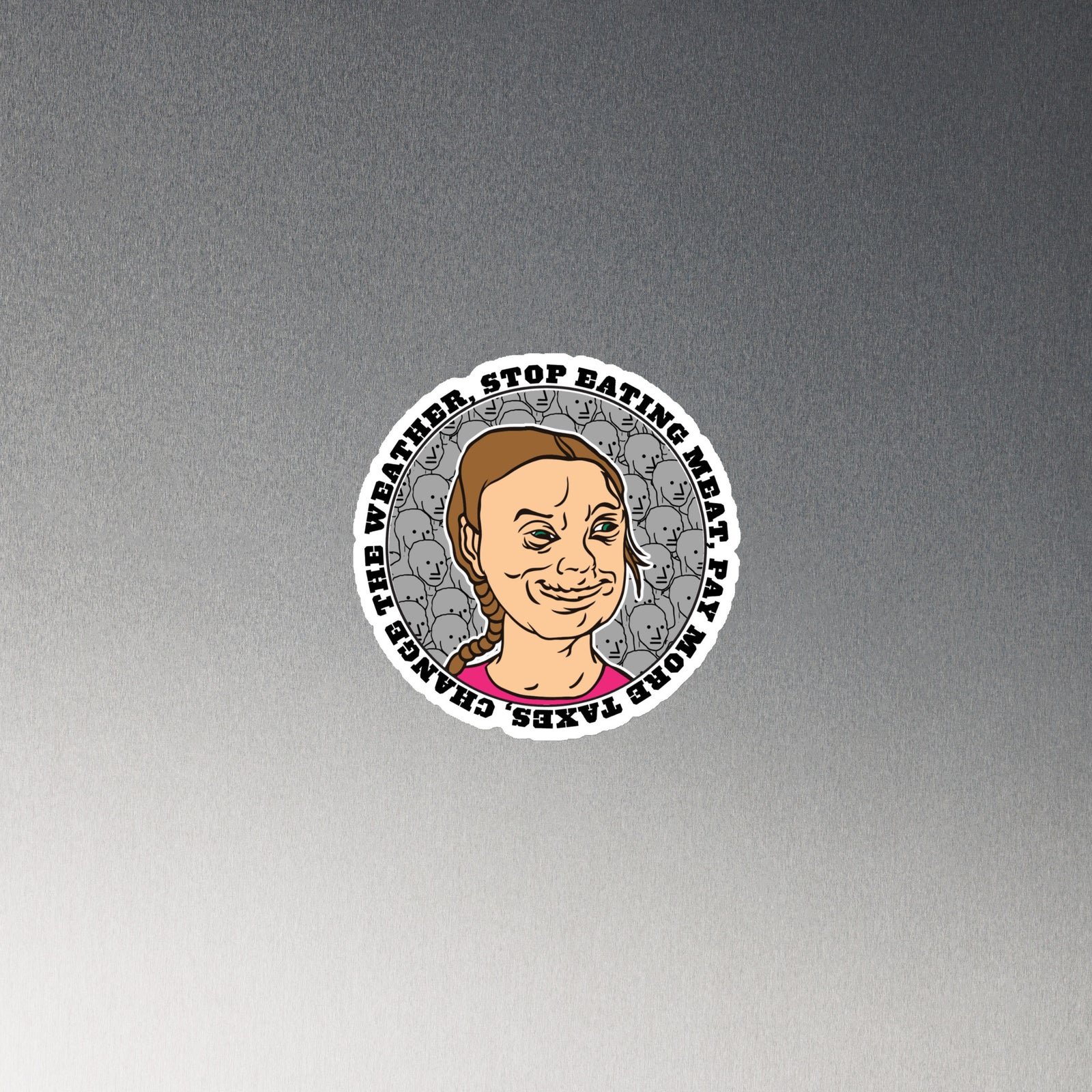 Greta the Climate Change Gremlin Magnet