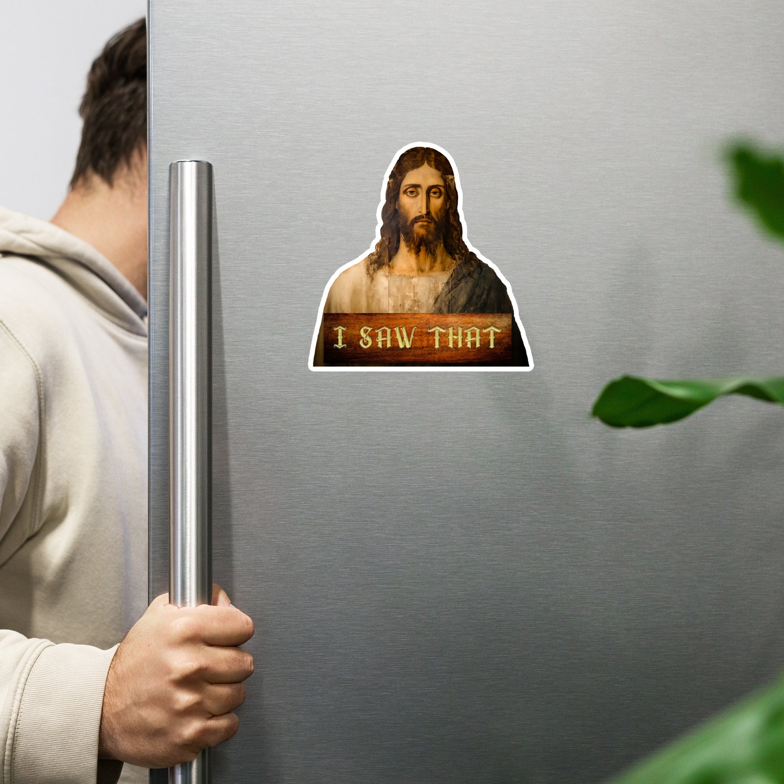 Unimpressed Jesus I Saw that Fridge Magnet