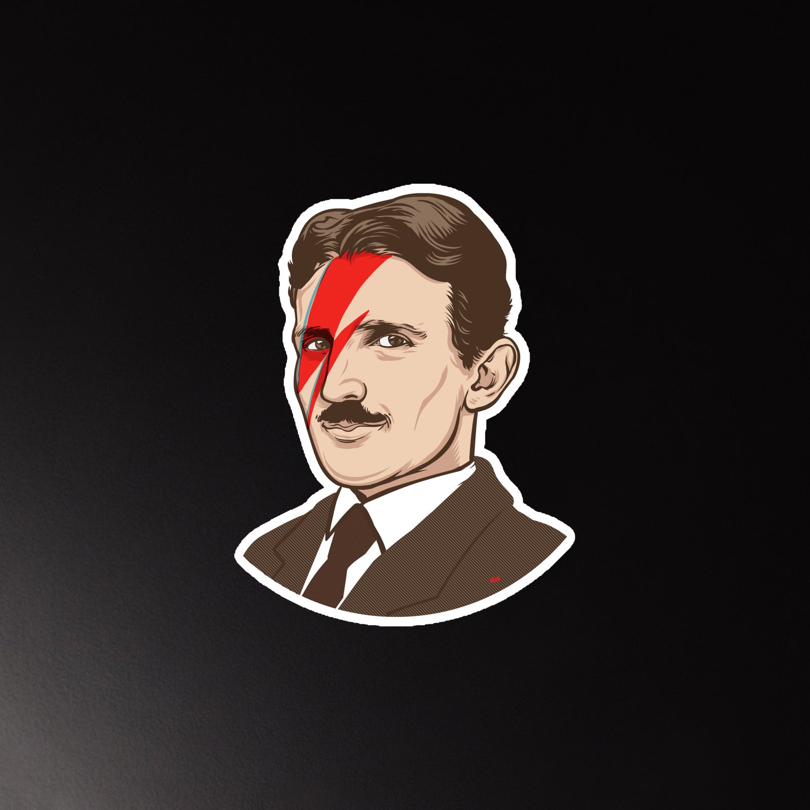 Tesla Ziggy Stardust Die-Cut Magnet