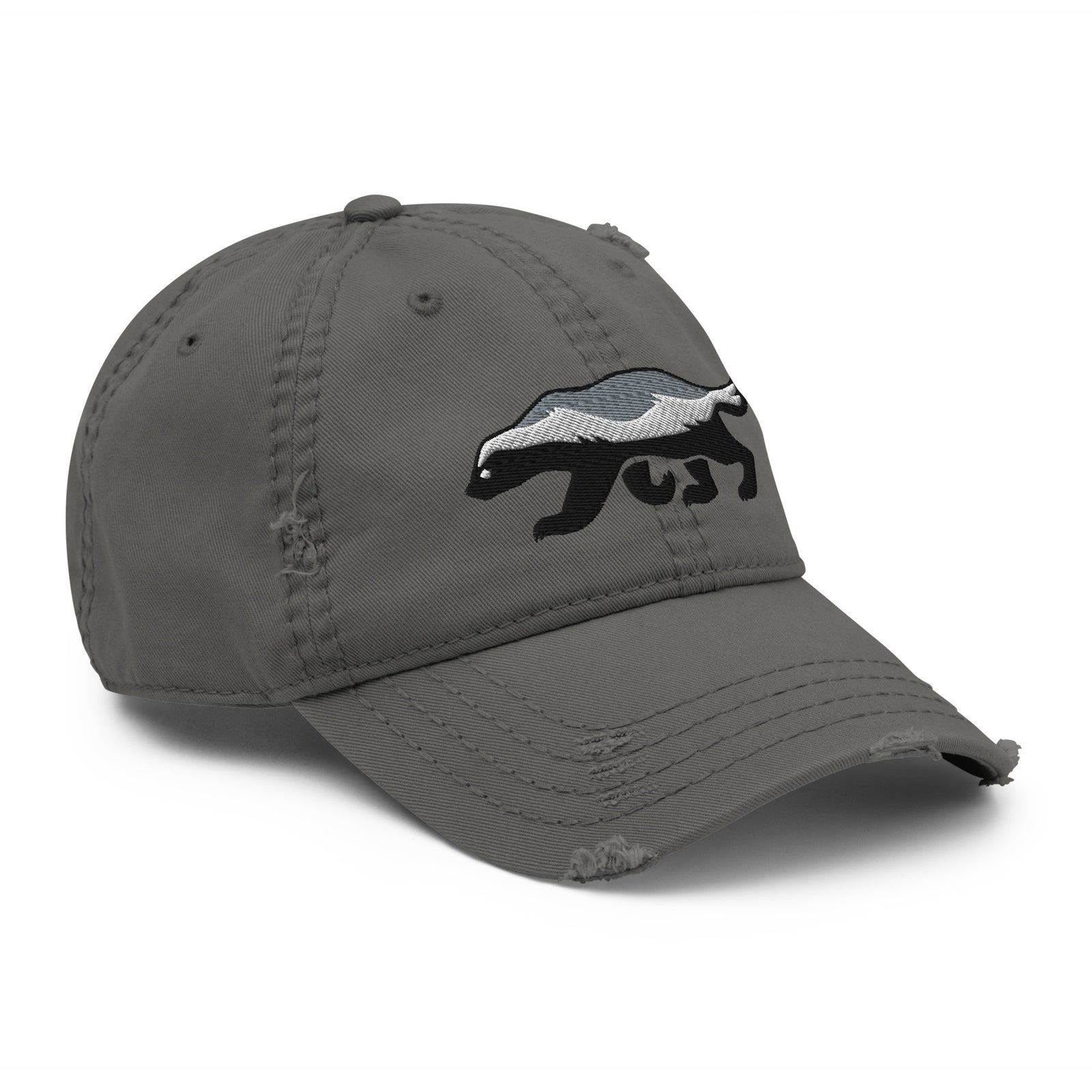 Honey Badger Distressed Dad Hat
