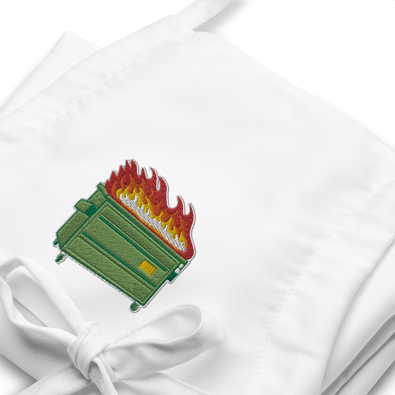Dumpster Fire Embroidered Apron