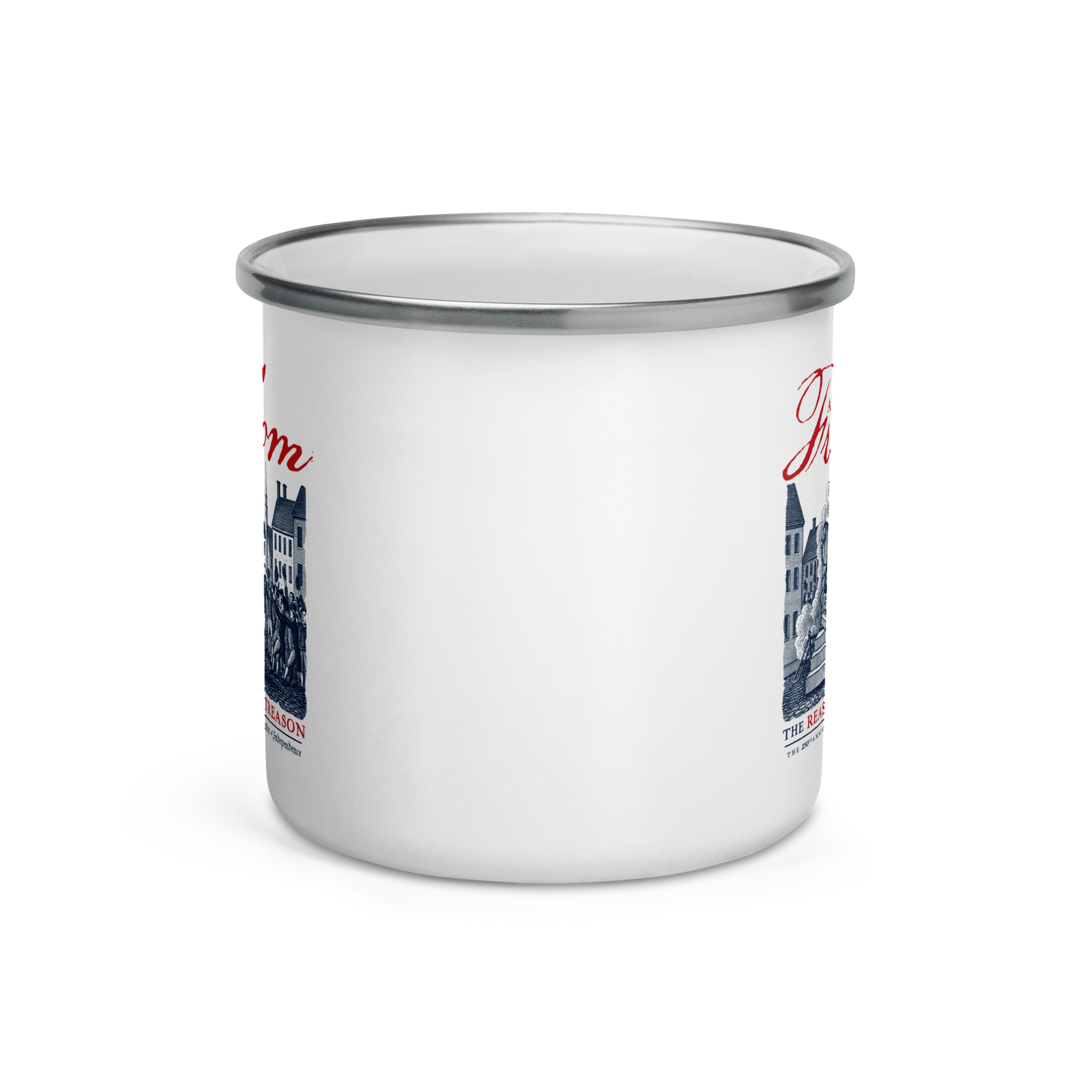 American Freedom the Reason for the Treason Enamel Mug