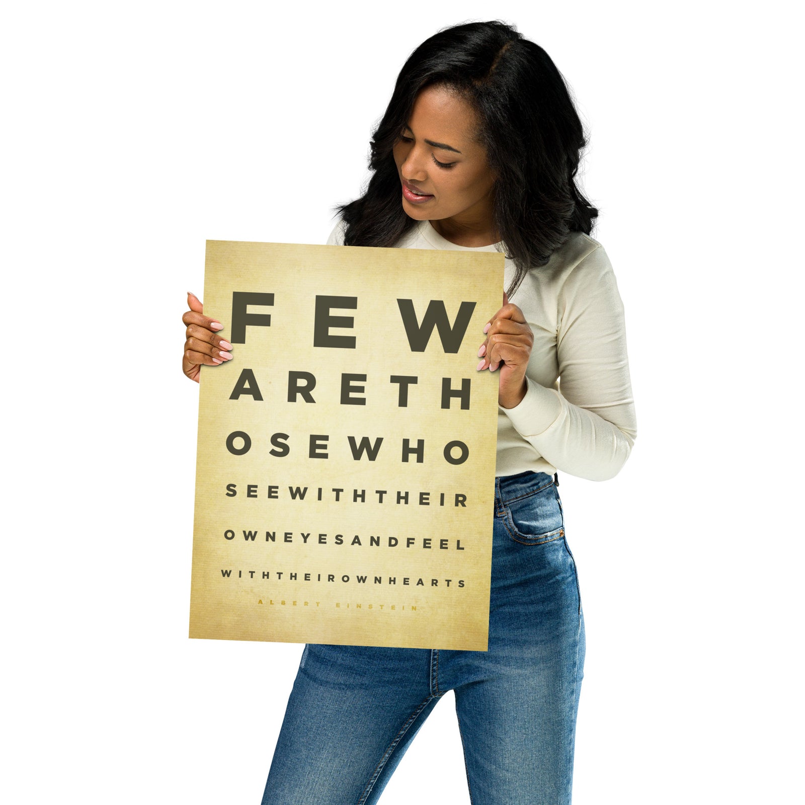 Few Are Those Who See With Their Own Eyes Einstein Quote Print