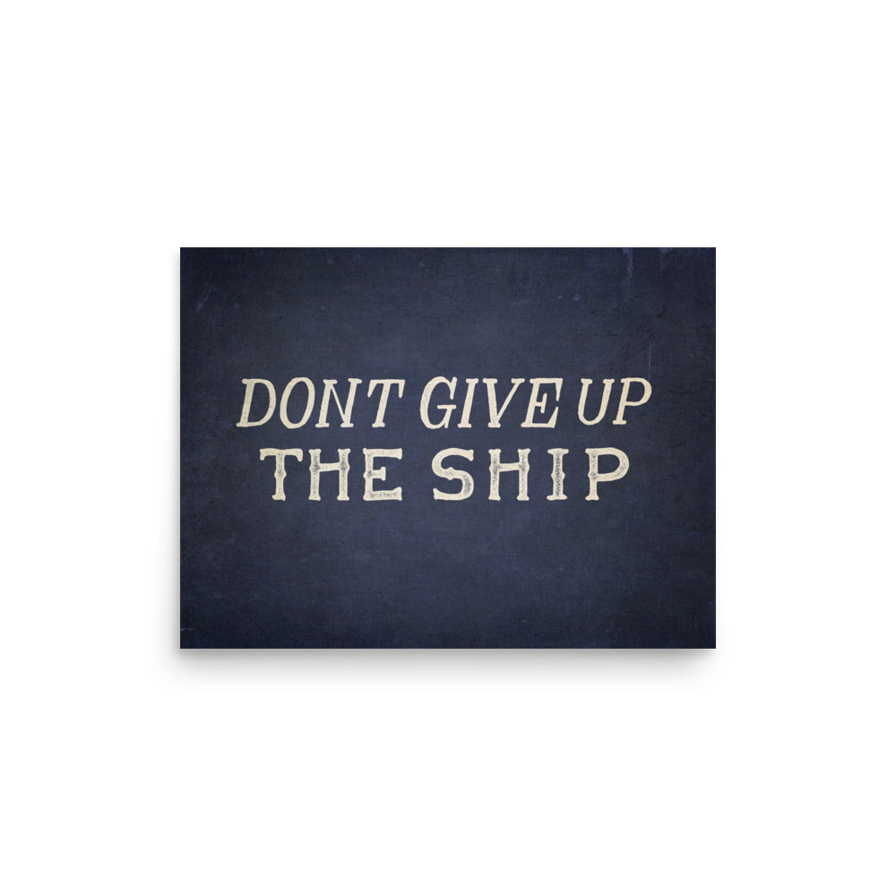 Don't Give Up The Ship Commodore Perry Print