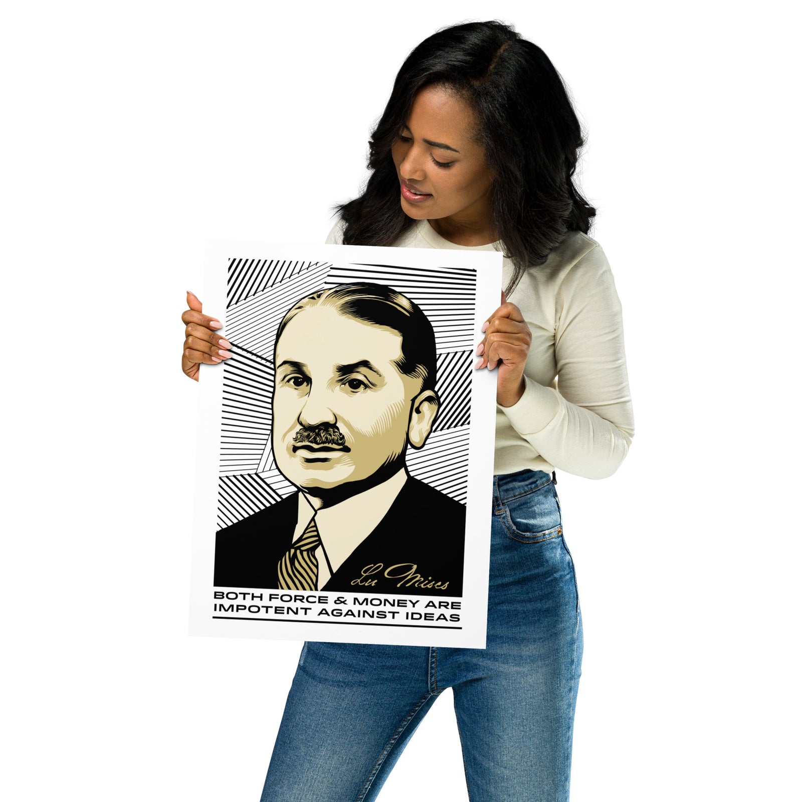 Ludwig von Mises Ideas Print